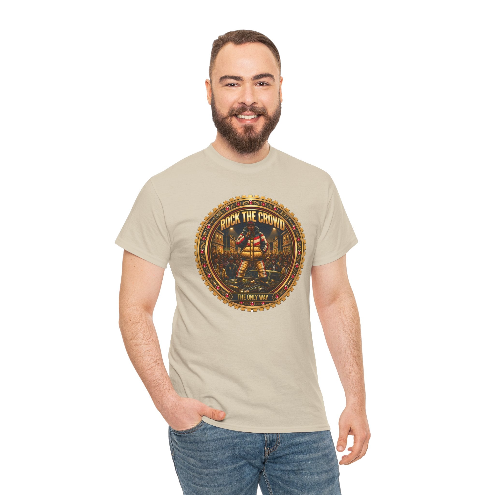 "Rock the Crowd" Tee — Vintage Concert Graphic Shirt