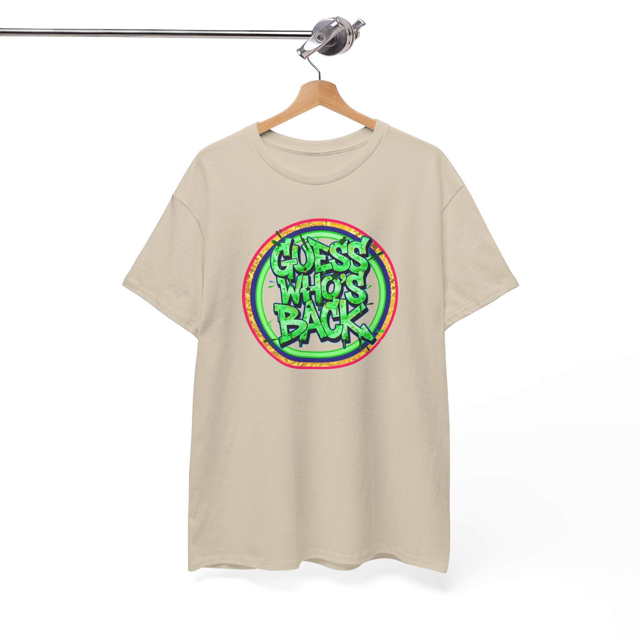 T-Shirt — "Guess Who's Back" Retro Graffiti Tee