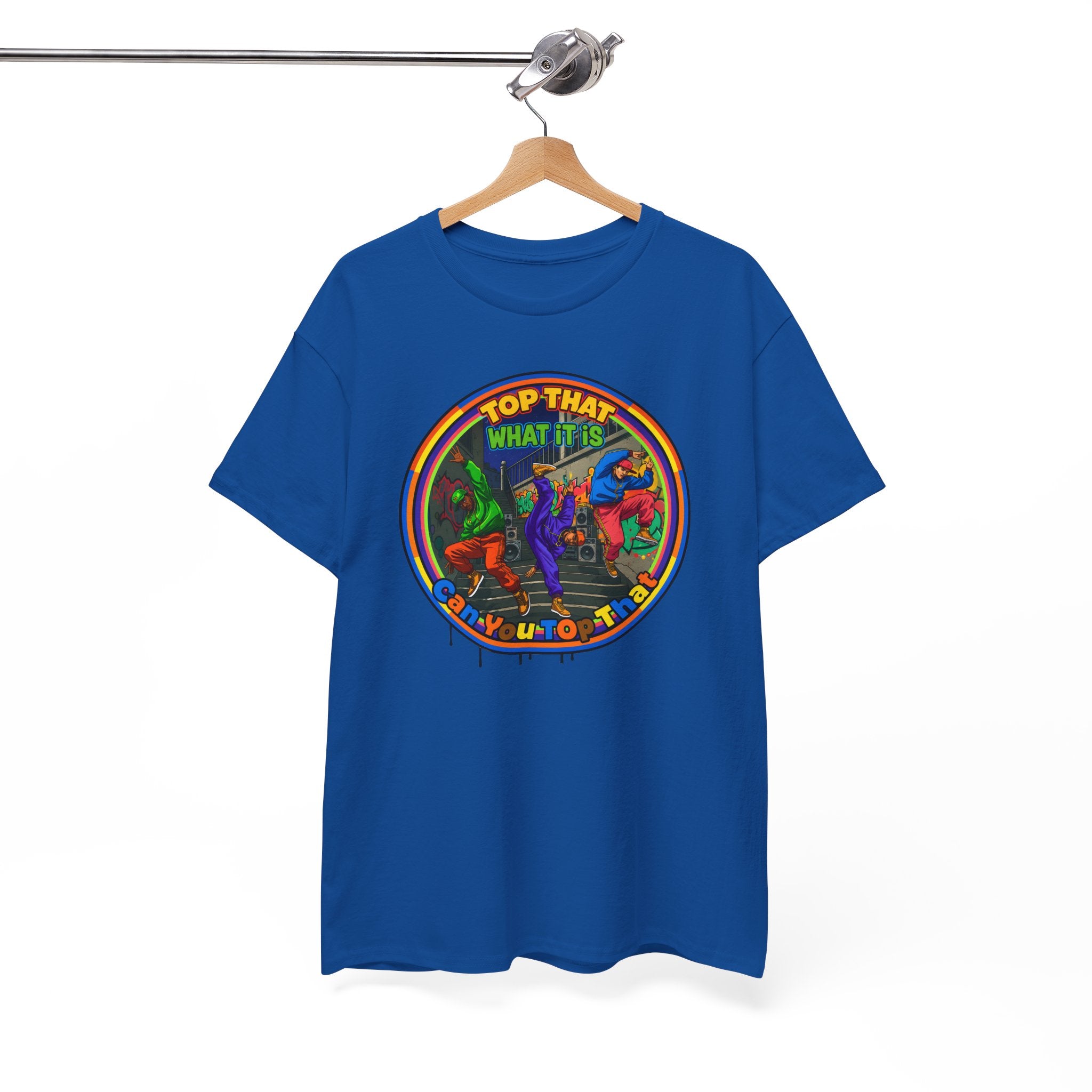 Retro  Tee — "Top That What It Is" Graphic Cotton Shirt