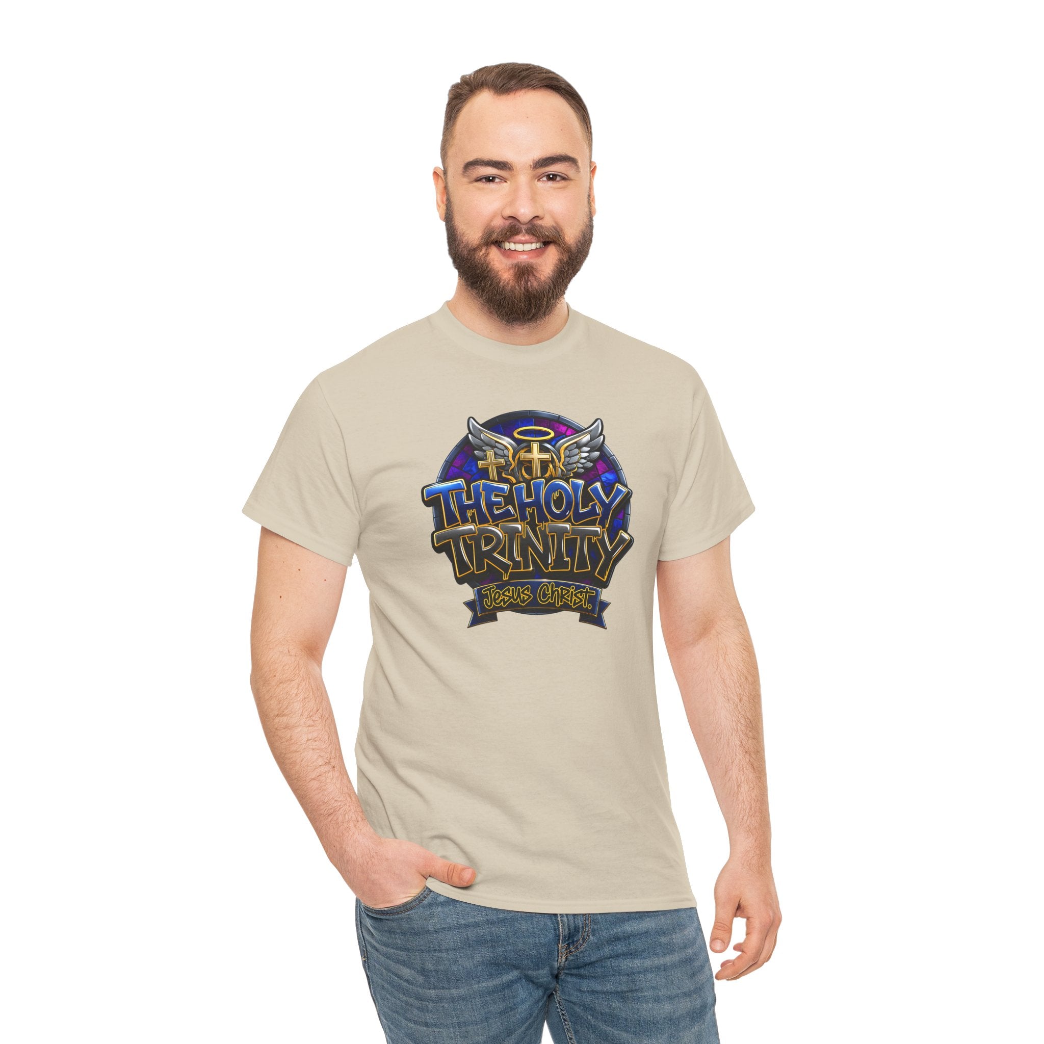 The Holy Trinity Tee — Christian Faith Graphic T-Shirt