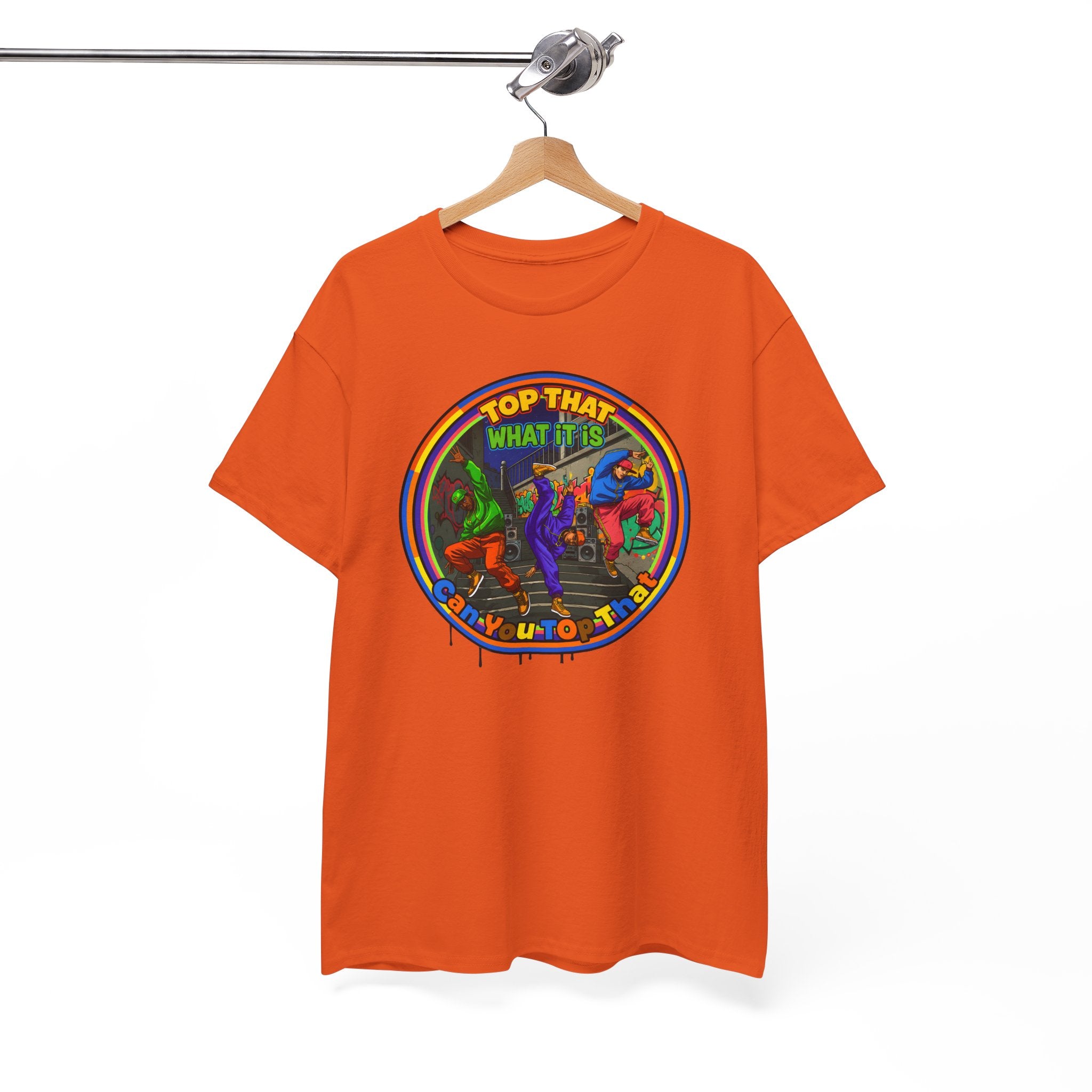 Retro  Tee — "Top That What It Is" Graphic Cotton Shirt