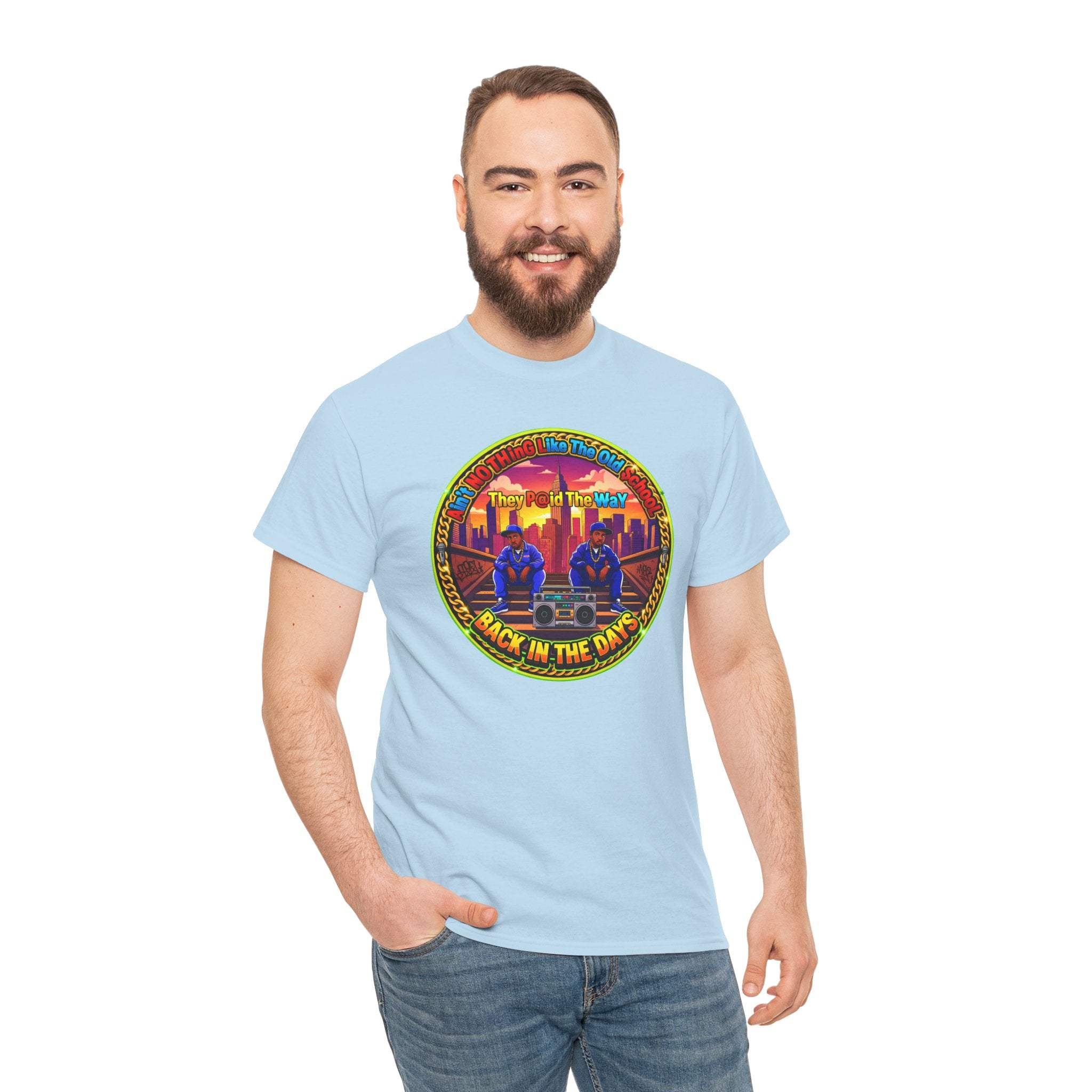 T-Shirt — Retro Sunset 'Aint No Thing Like The Old School' Graphic Tee