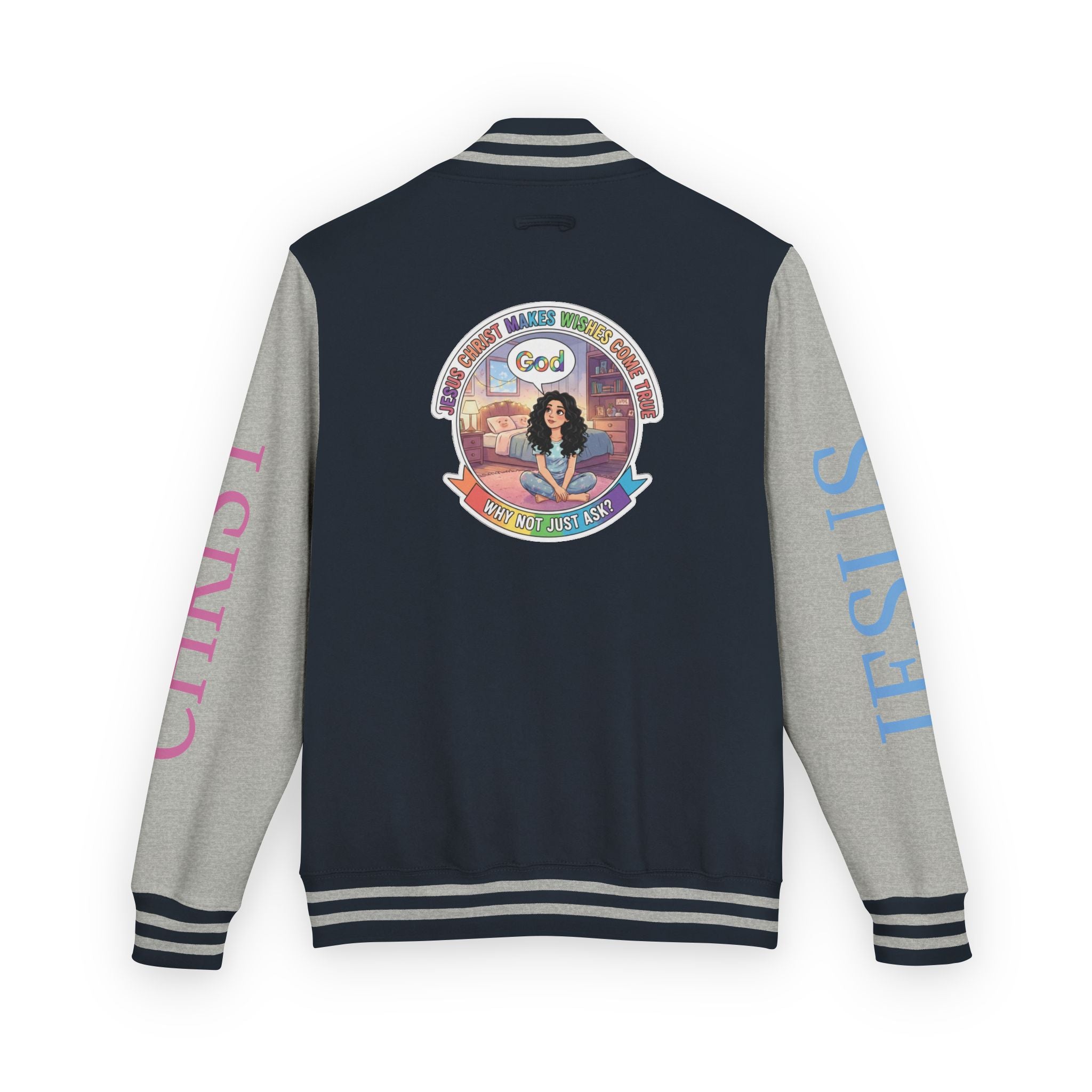 Spiritual Soul Seeker – "Why not just ask"  — Retro Gamer Club Varsity Jacket