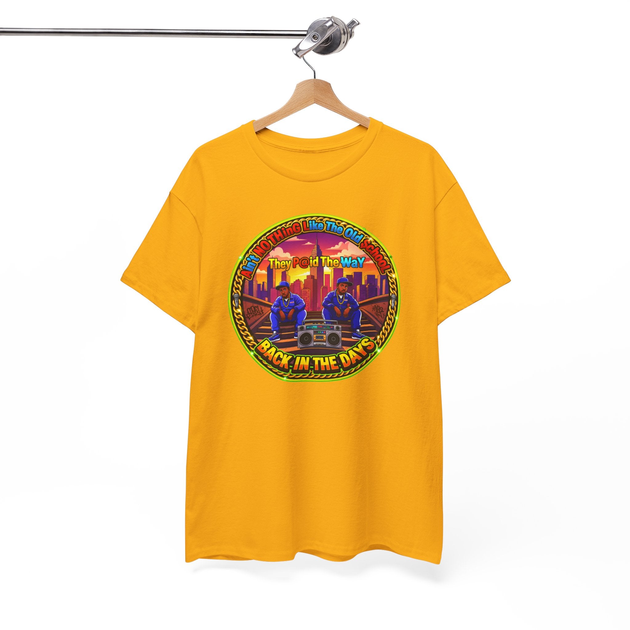 T-Shirt — Retro Sunset 'Aint No Thing Like The Old School' Graphic Tee