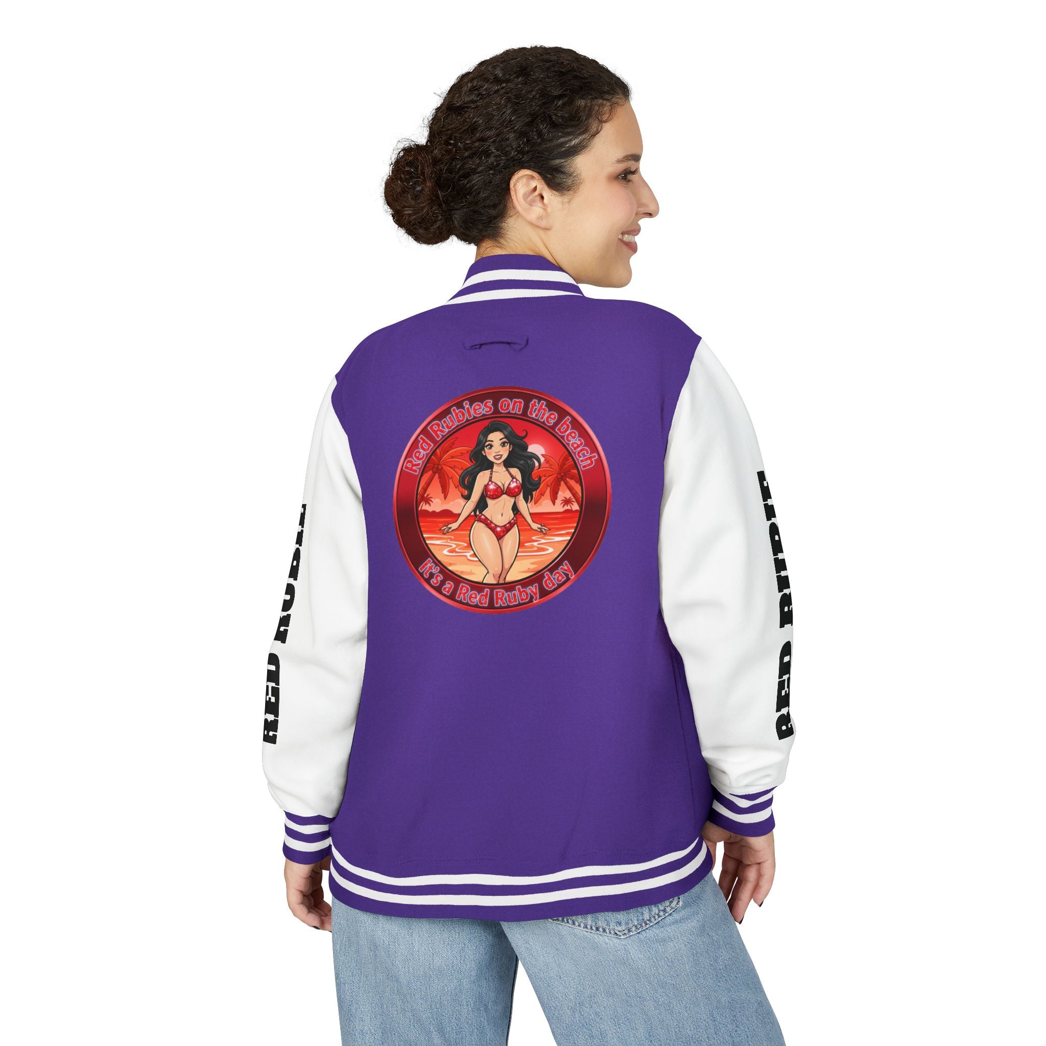 Letterman Jacket — 'It's A Red Rubie Day'- Varsity Jacket