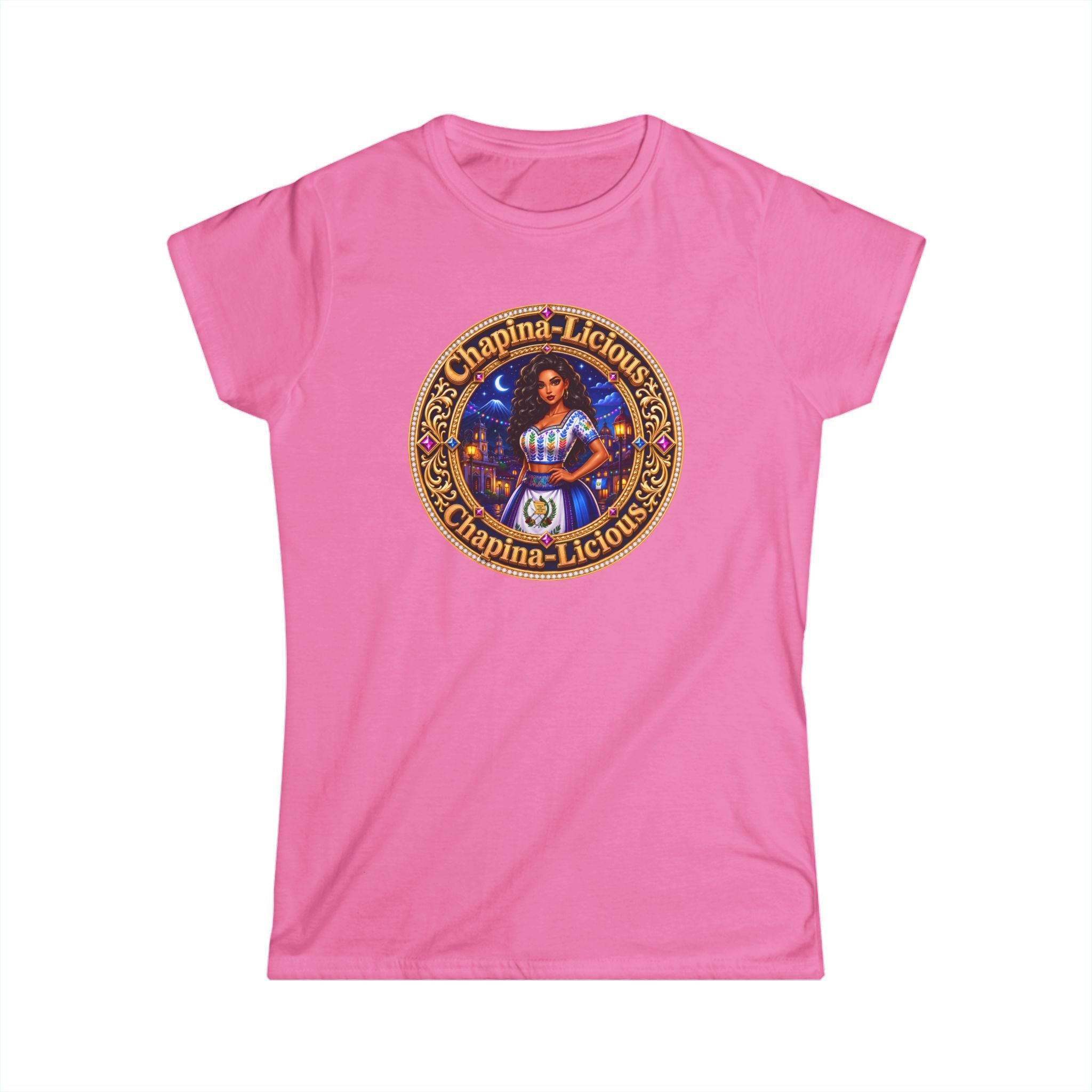 Vintage "Chapina-Licious" Graphic Tee — Retro Latin Heritage Women's Shirt