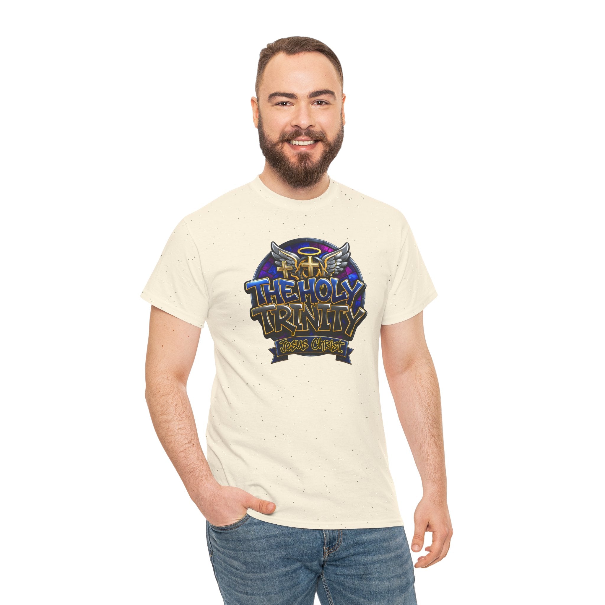 The Holy Trinity Tee — Christian Faith Graphic T-Shirt