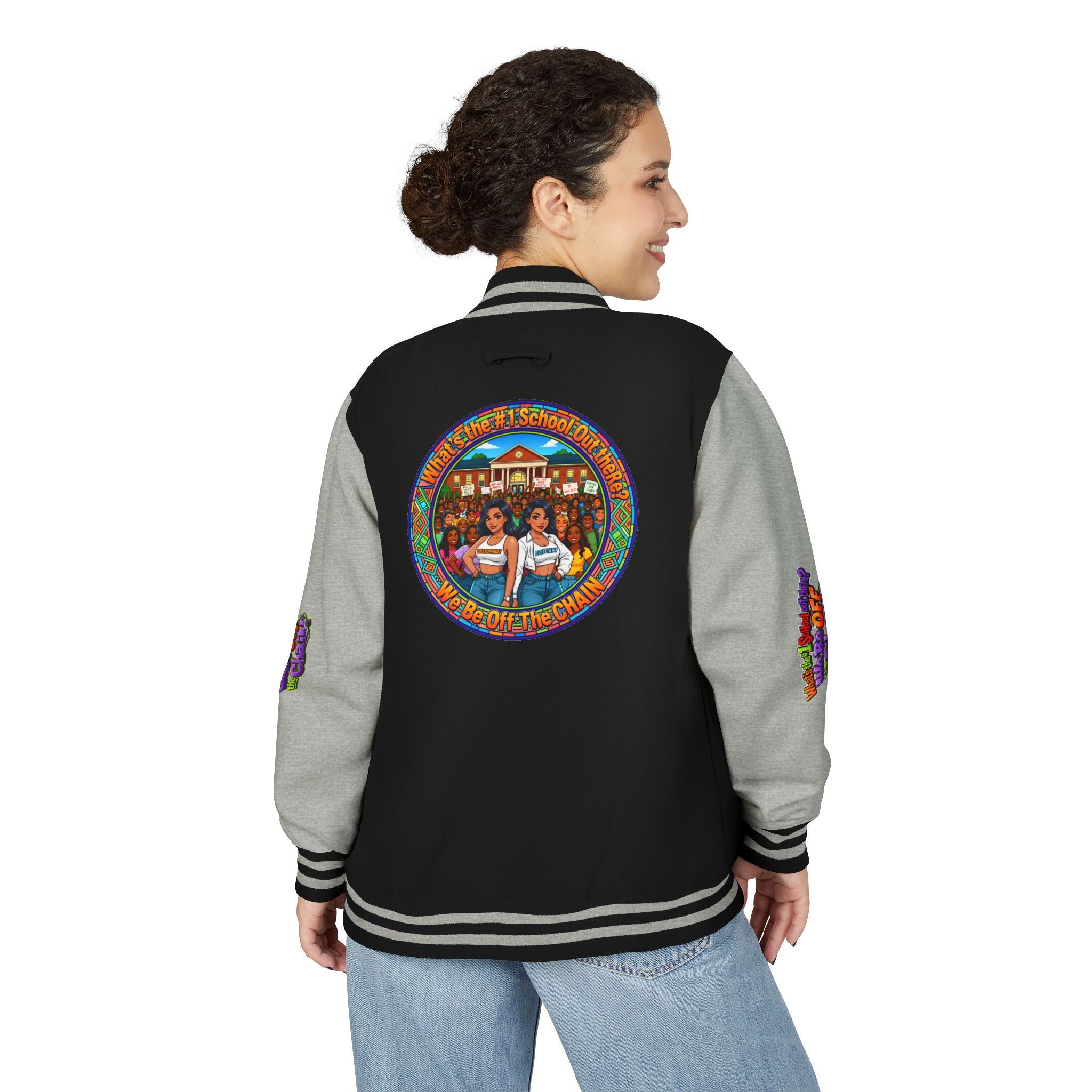 Letterman Jacket — Retro High School Crew Design (We’ll Be Off the Chain)