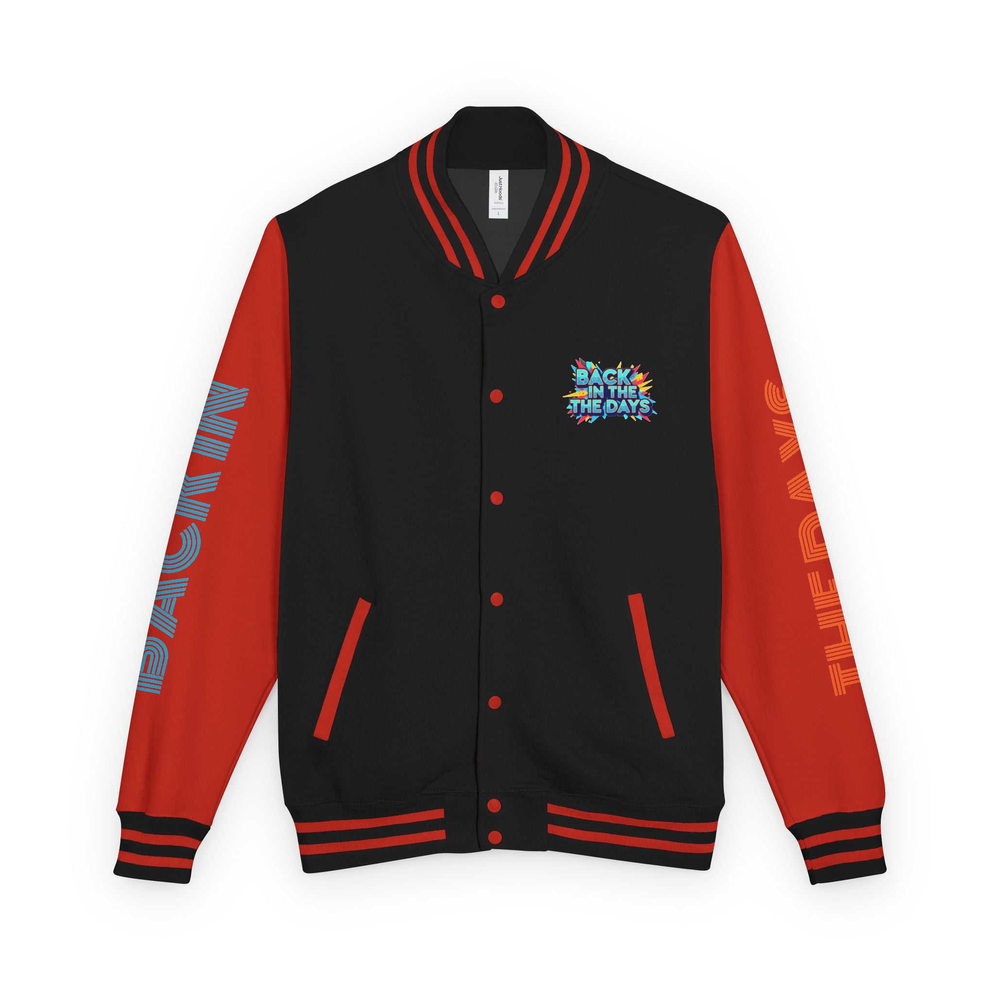 Letterman Jacket — "Back in the Days" Retro Graphic Bomber