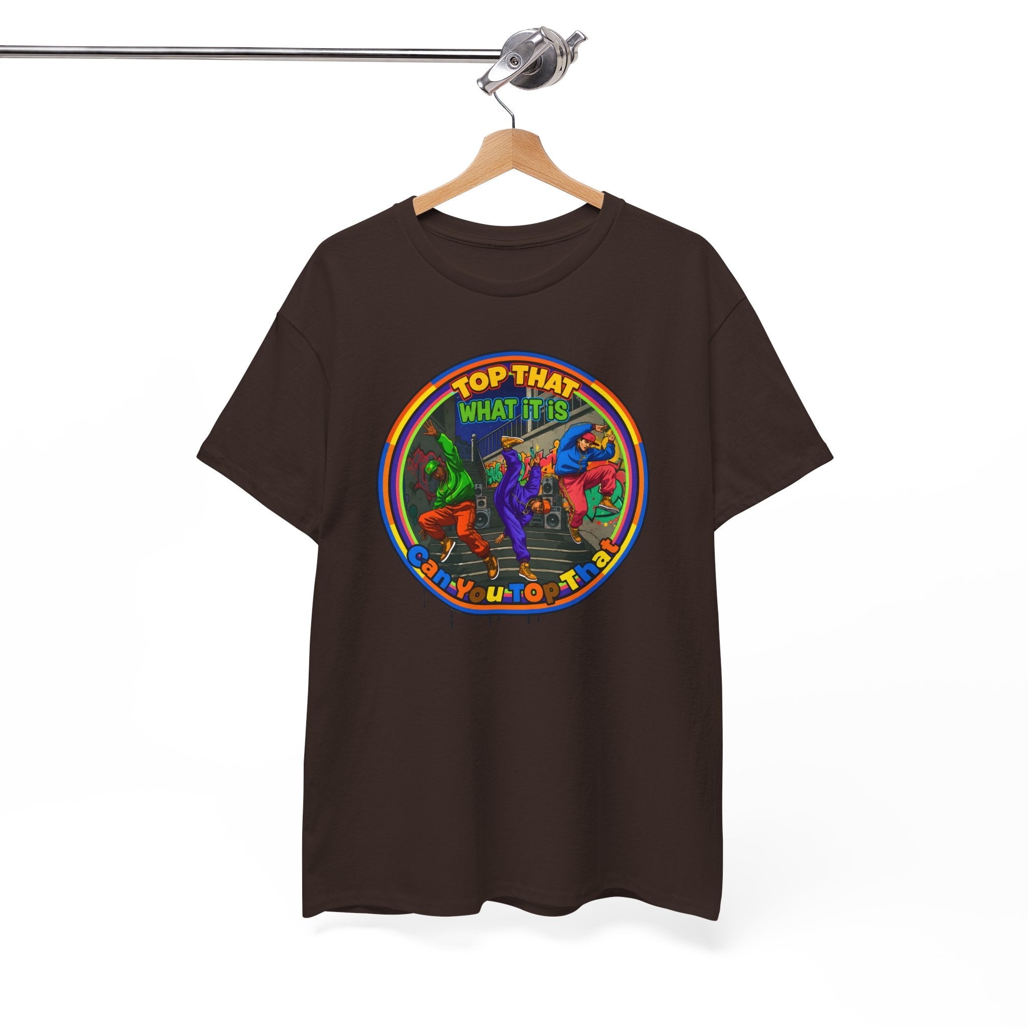 Retro  Tee — "Top That What It Is" Graphic Cotton Shirt