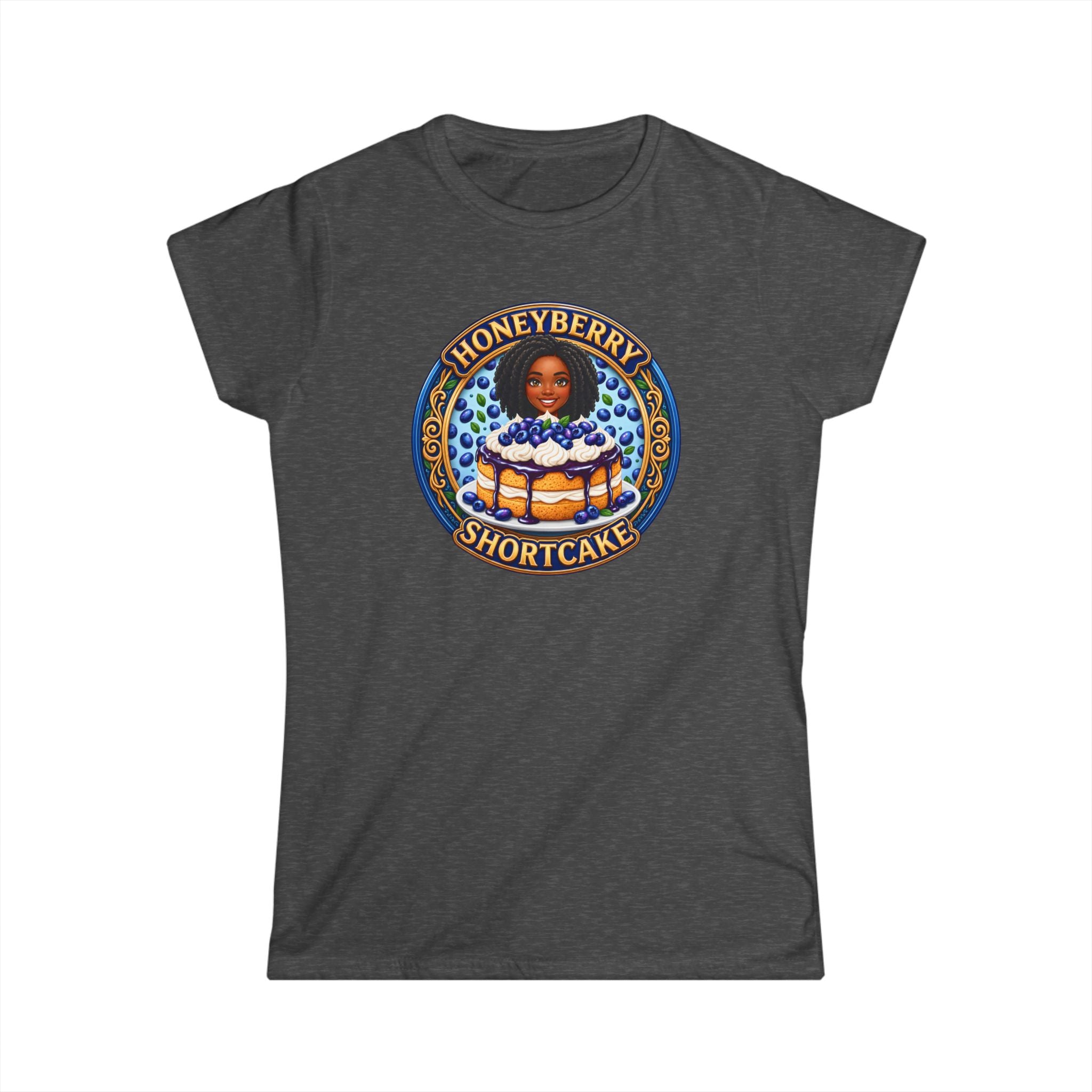 Shortcake Logo Tee — "Honeyberry Shortcake" Retro Badge Women's T-Shirt