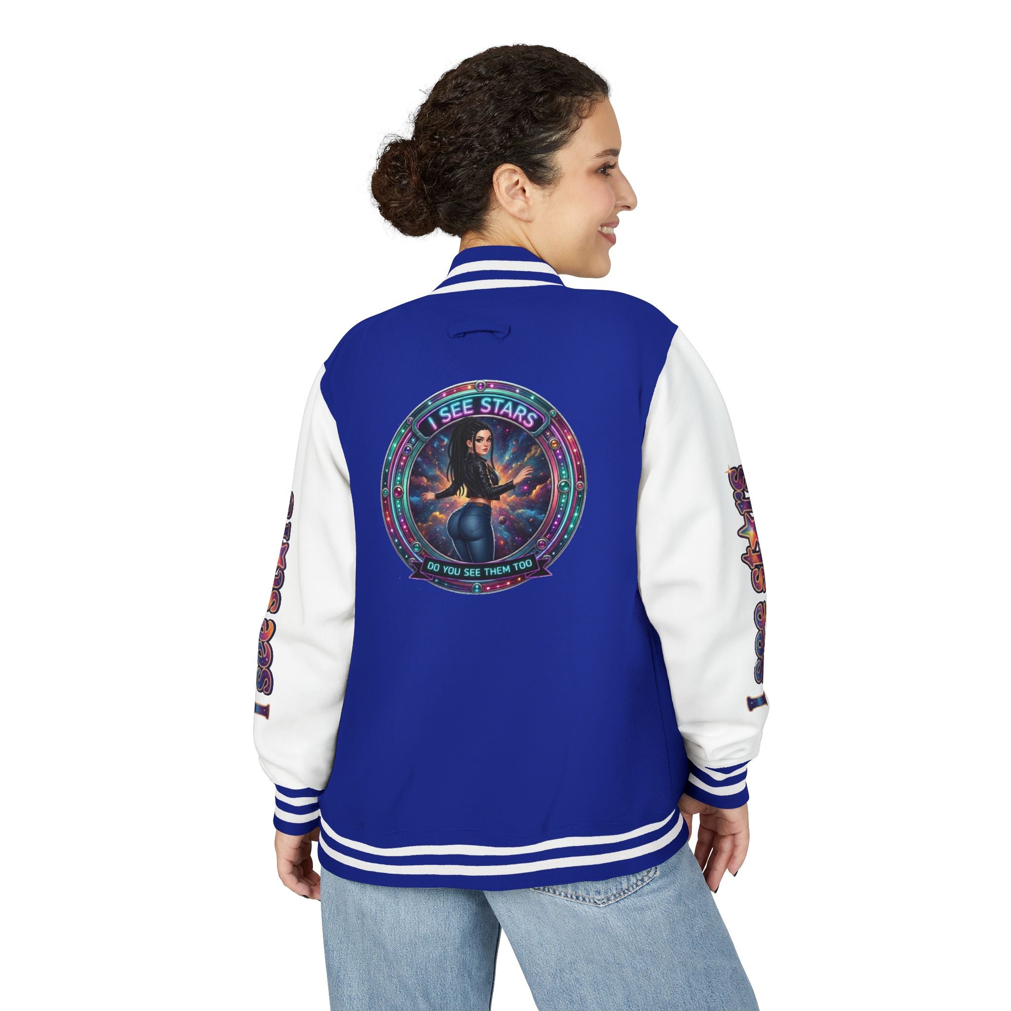 Heavyweight Letterman Jacket "I See Stars"
