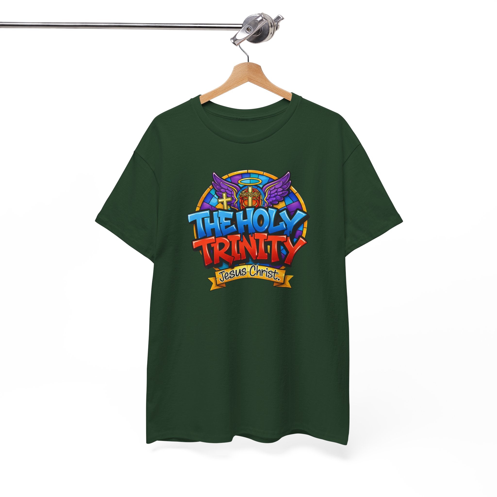 Christian T-Shirt — "The Holy Trinity: Jesus Christ" Colorful Faith Tee