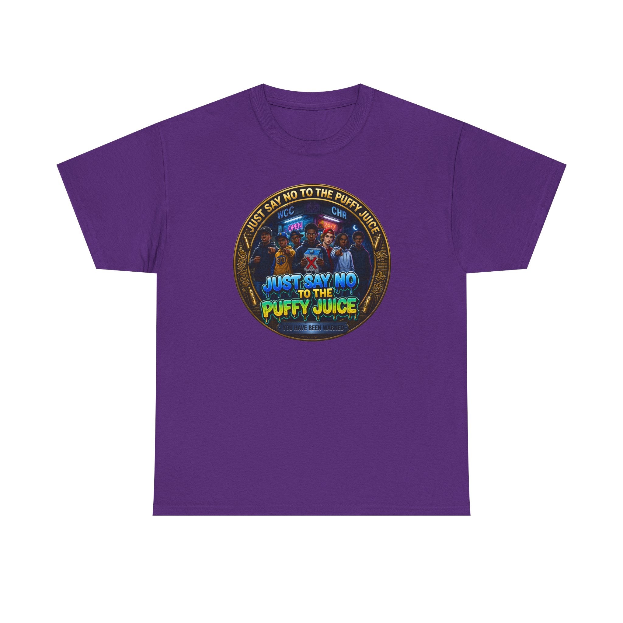 "Just Say No to the Puffy Juice "Tee – Anti-Party Vintage Graphic T-Shirt