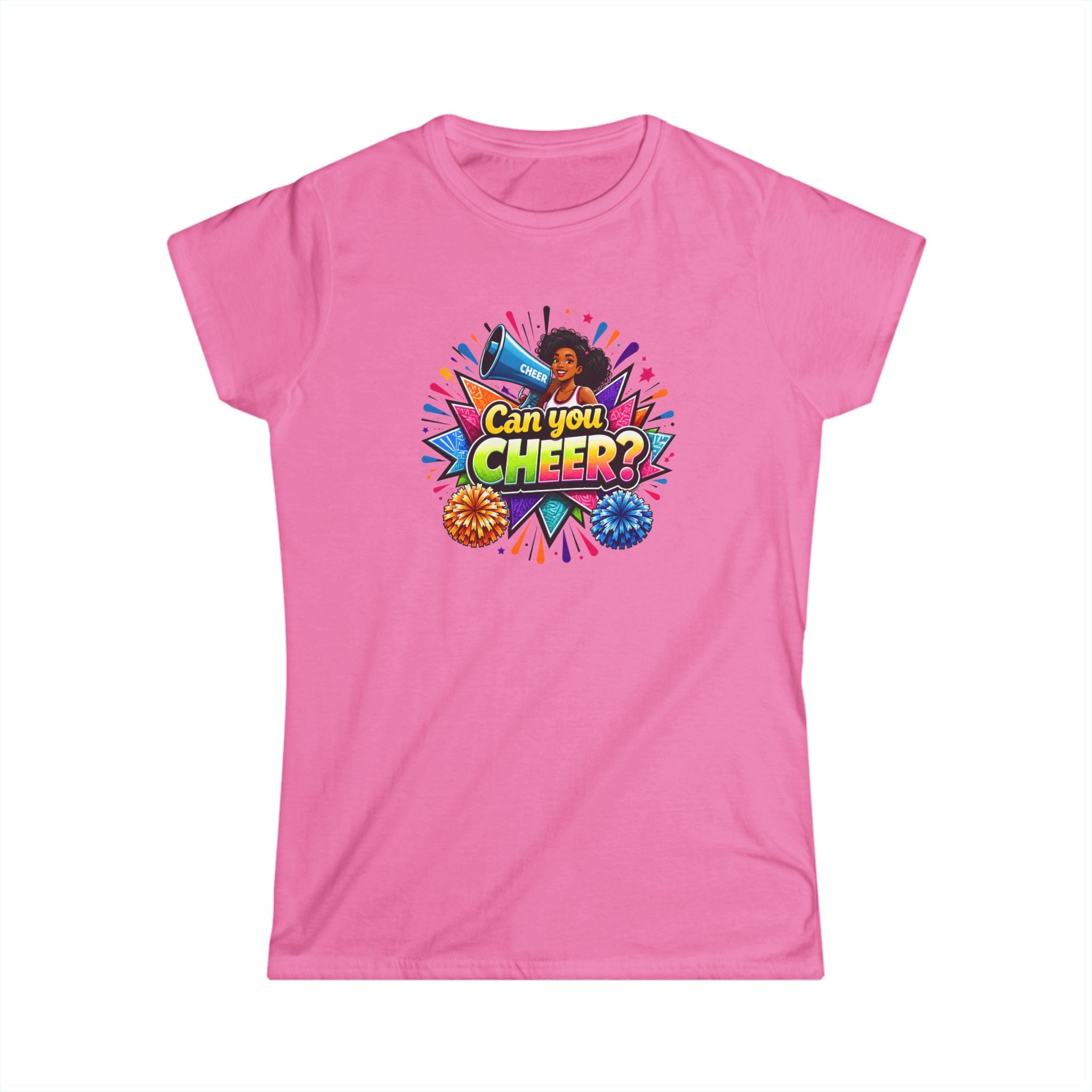 Can You Cheer? Cheerleader Graphic Tee — Women's Cheerleading T-Shirt