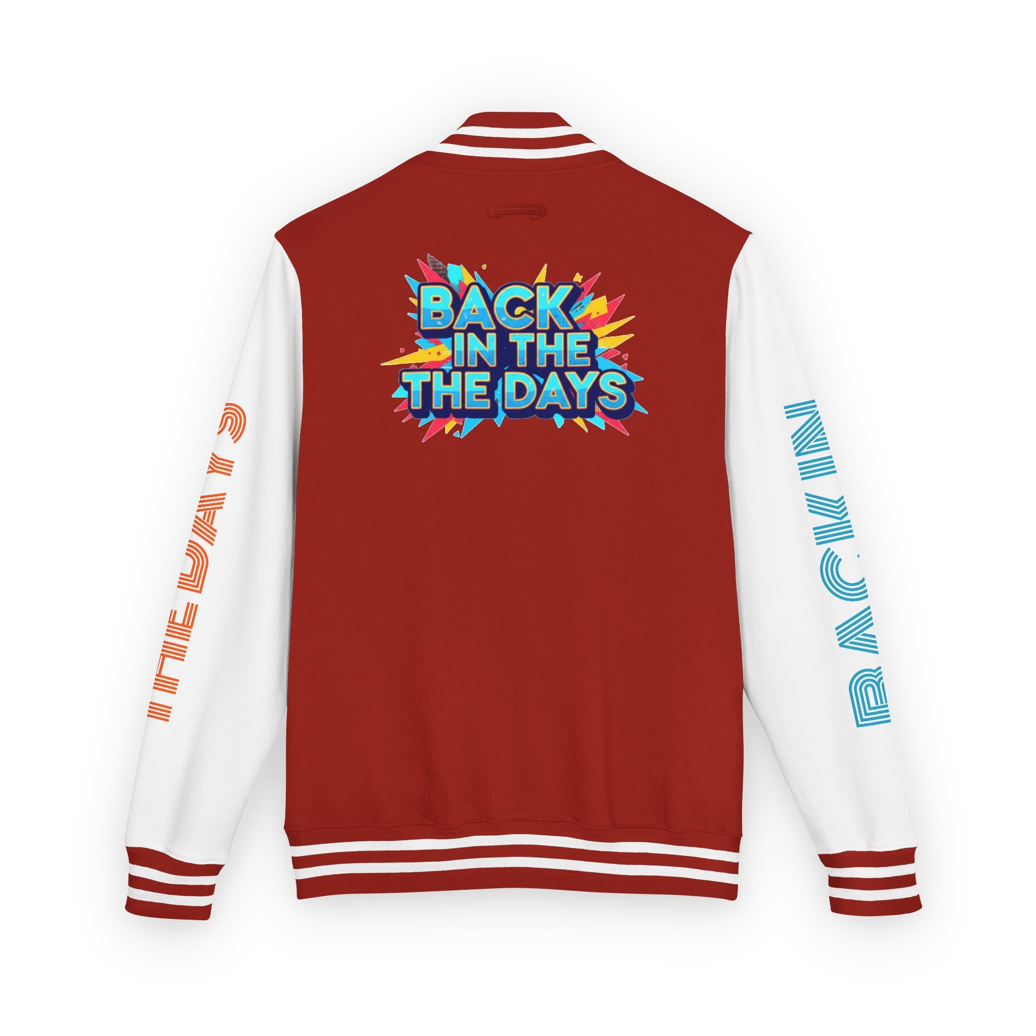 Letterman Jacket — "Back in the Days" Retro Graphic Bomber