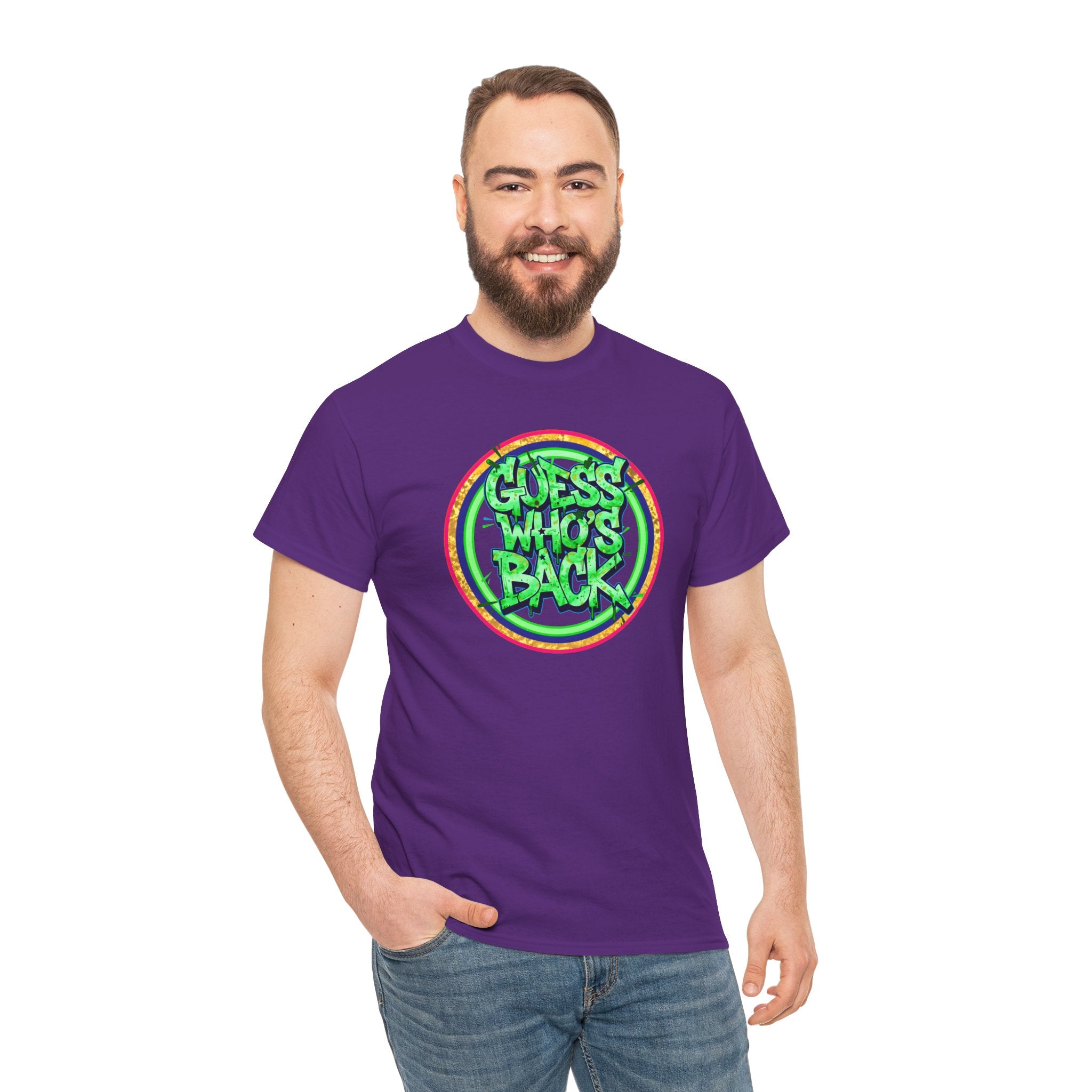T-Shirt — "Guess Who's Back" Retro Graffiti Tee