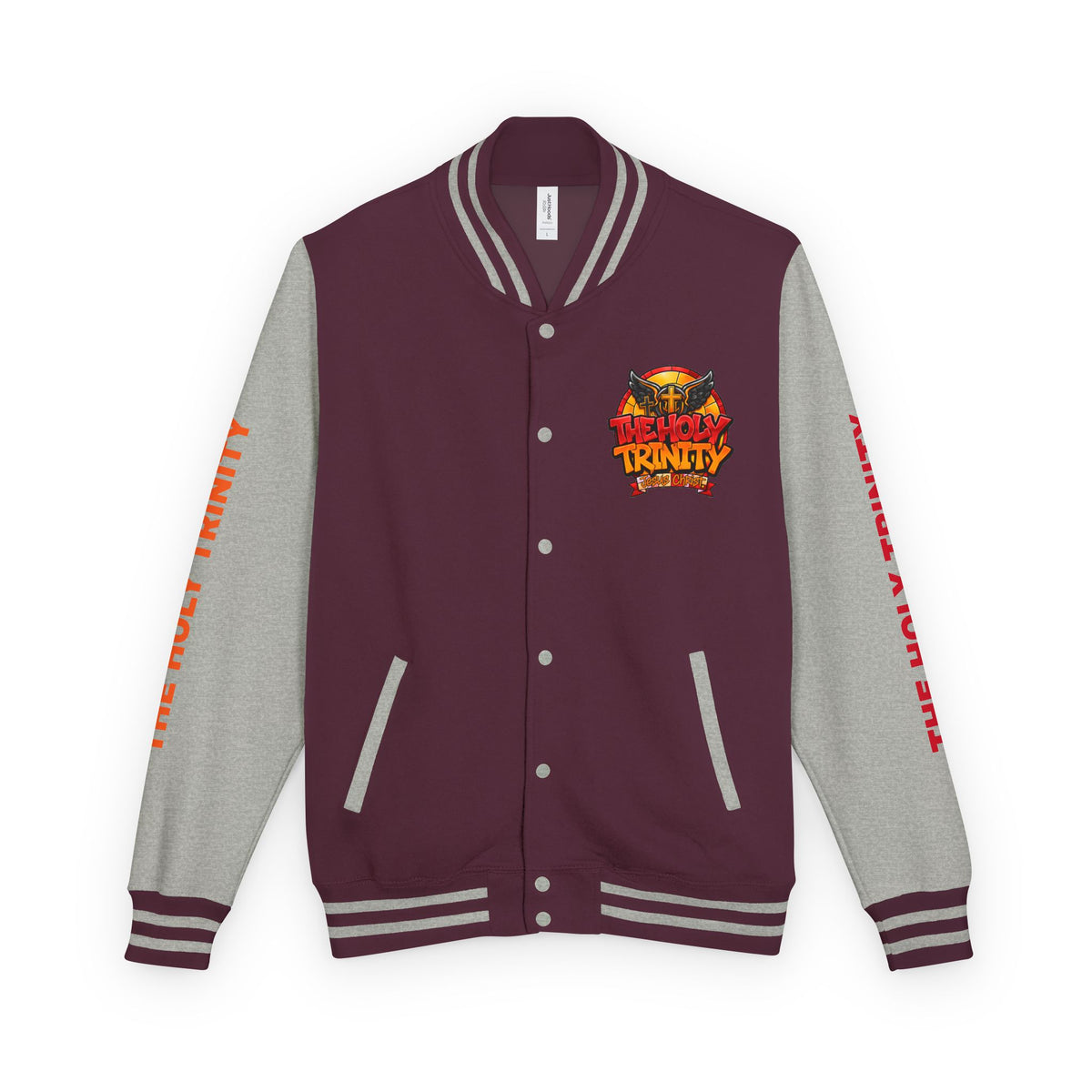 Letterman Jacket — "The Holy Trinity "Graphic Varsity Jacket