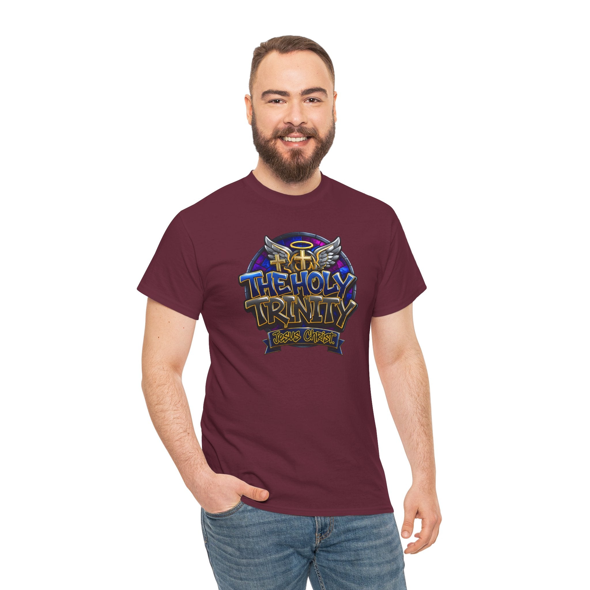 The Holy Trinity Tee — Christian Faith Graphic T-Shirt