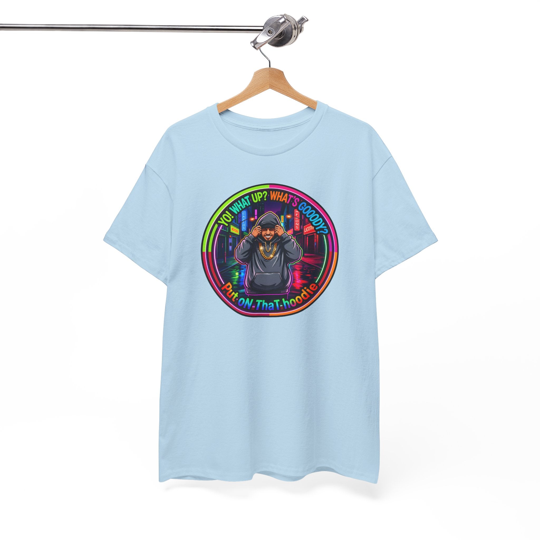 Men's T-Shirt Graphic- "Yo! What's up?  What's Goooody?"