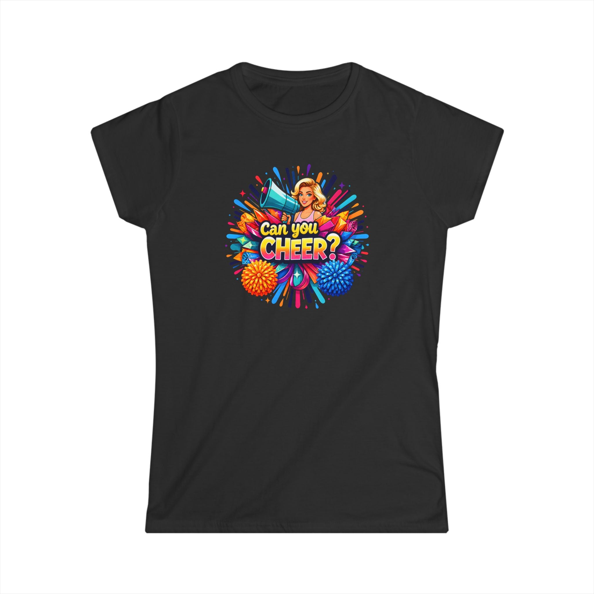 Can You Cheer? Women's Cheerleading Graphic Tee