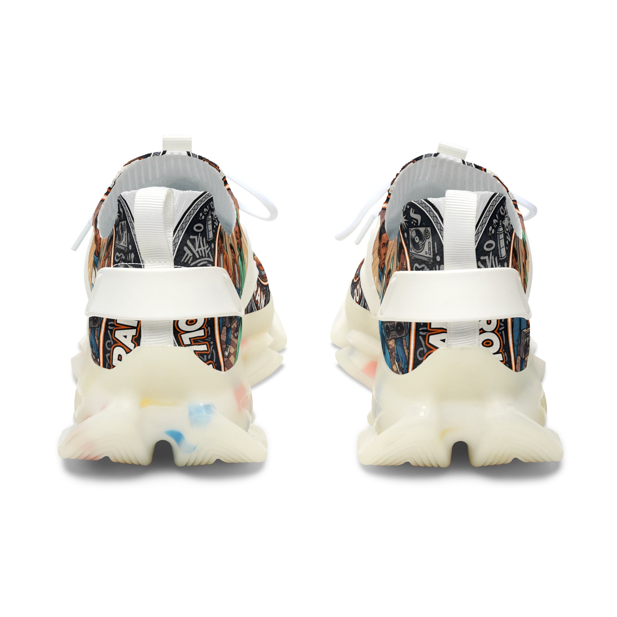 Men's Mesh Sneakers — Vintage 'Cool It Now' Graphic  Athletic Shoes