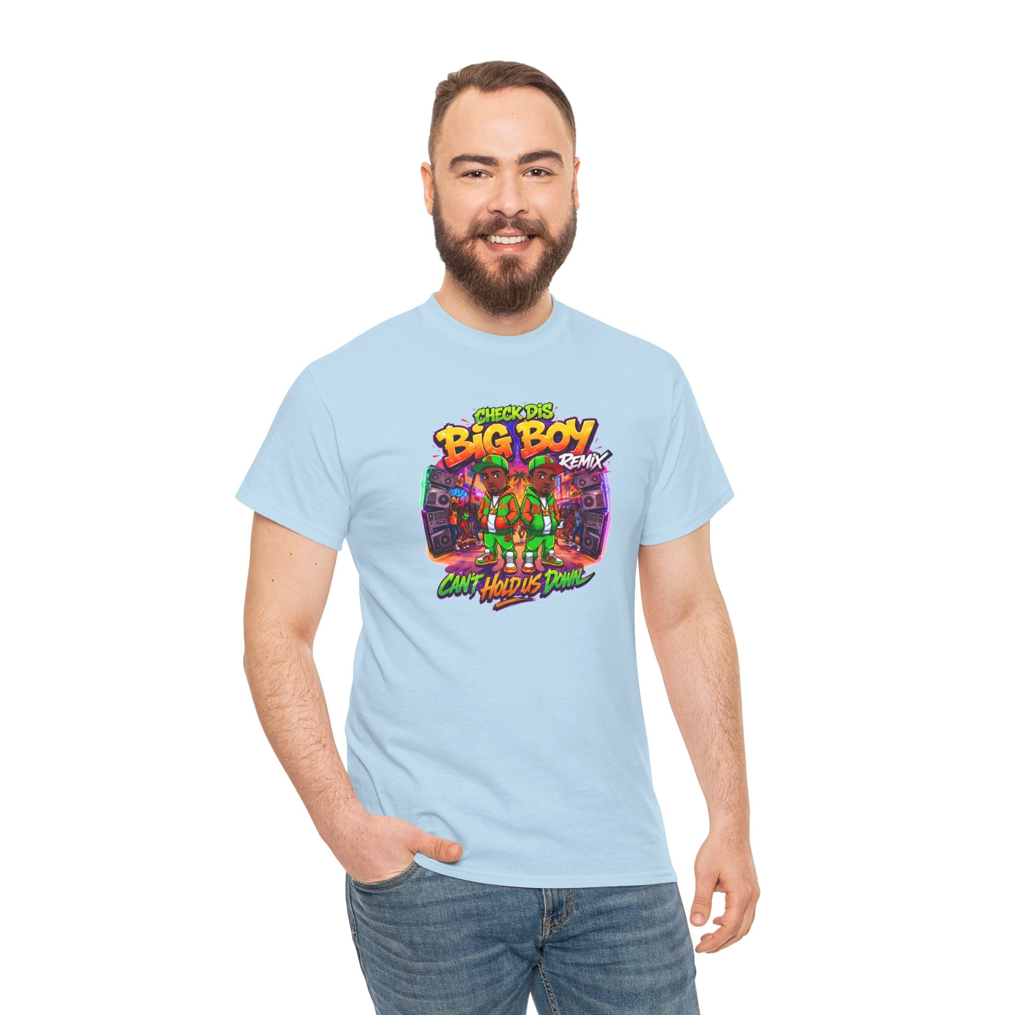 T-Shirt — " Check Dis Big Boy Remix" Retro Arcade Graphic Tee