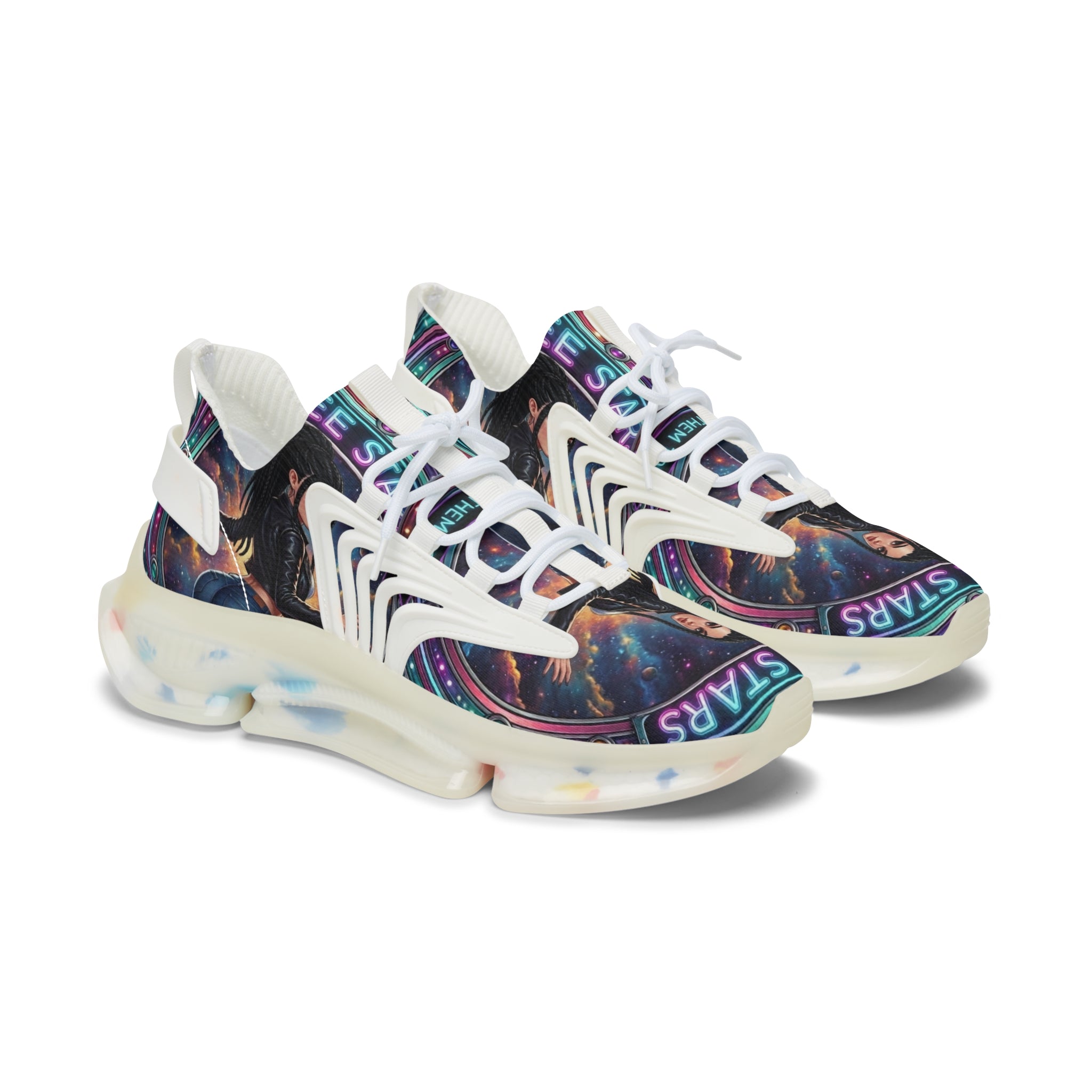 Women's Mesh Sneakers — Galaxy 'I See Stars' Athletic Shoes