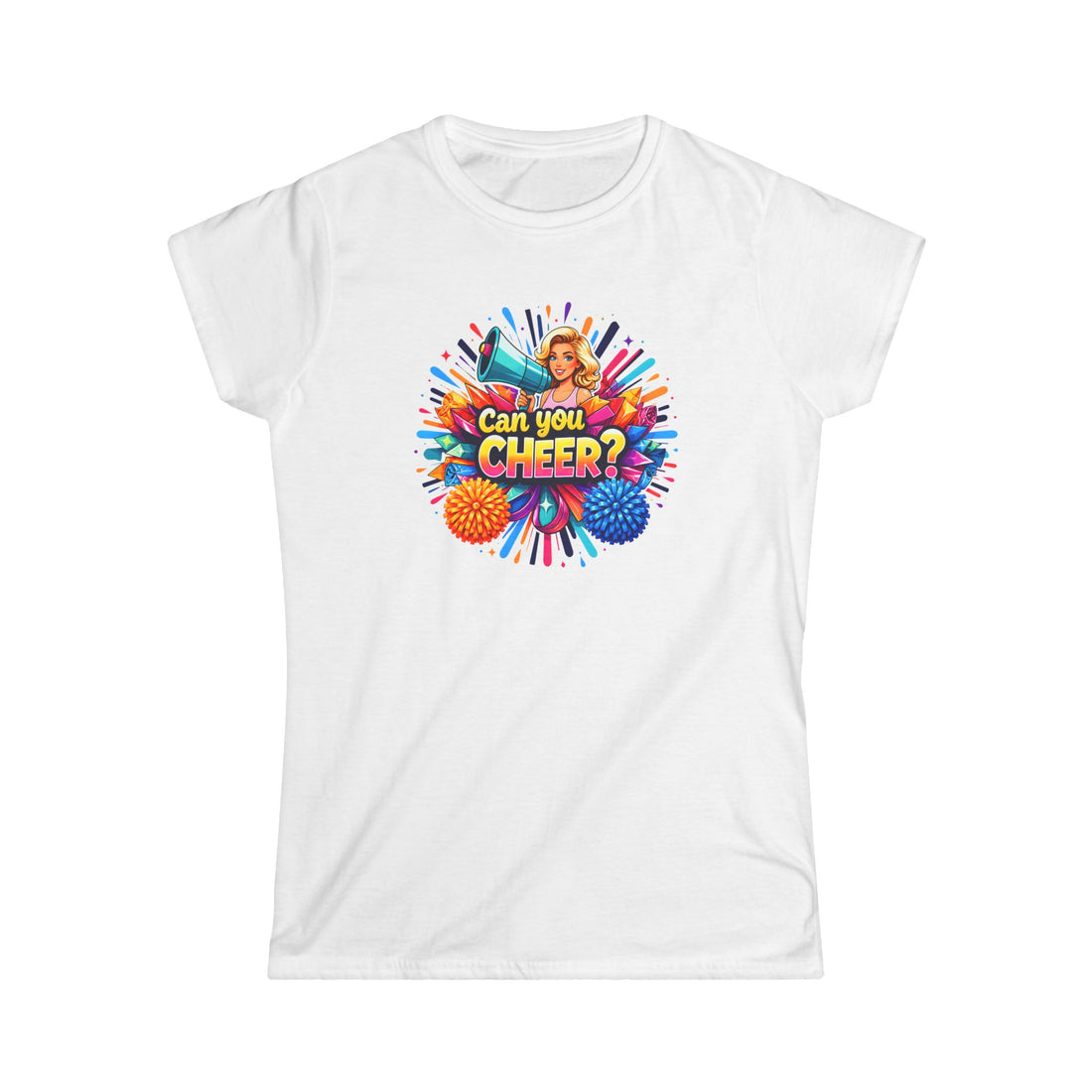 Can You Cheer? Women's Cheerleading Graphic Tee