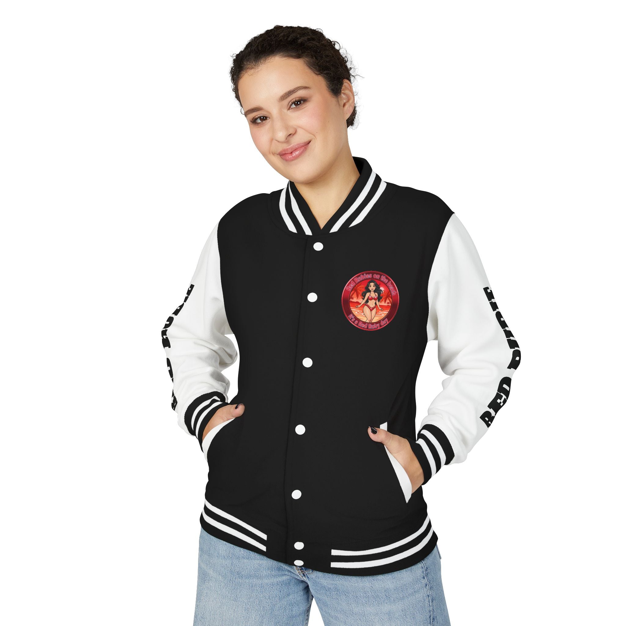 Letterman Jacket — 'It's A Red Rubie Day'- Varsity Jacket
