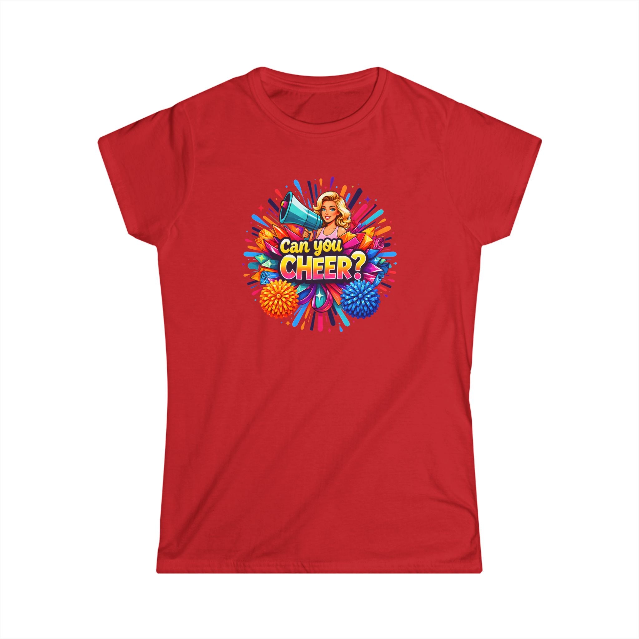 Can You Cheer? Women's Cheerleading Graphic Tee