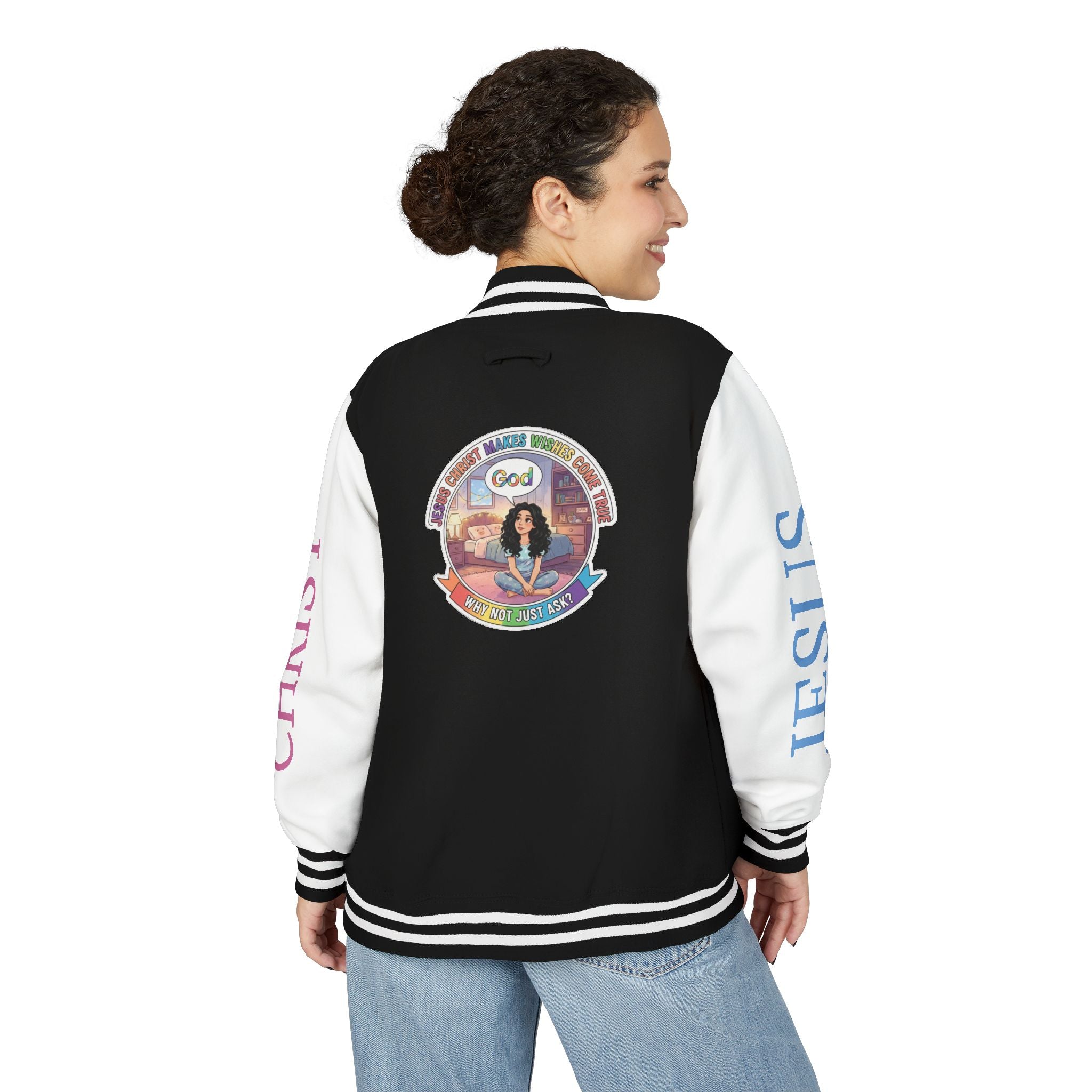 Spiritual Soul Seeker – "Why not just ask"  — Retro Gamer Club Varsity Jacket