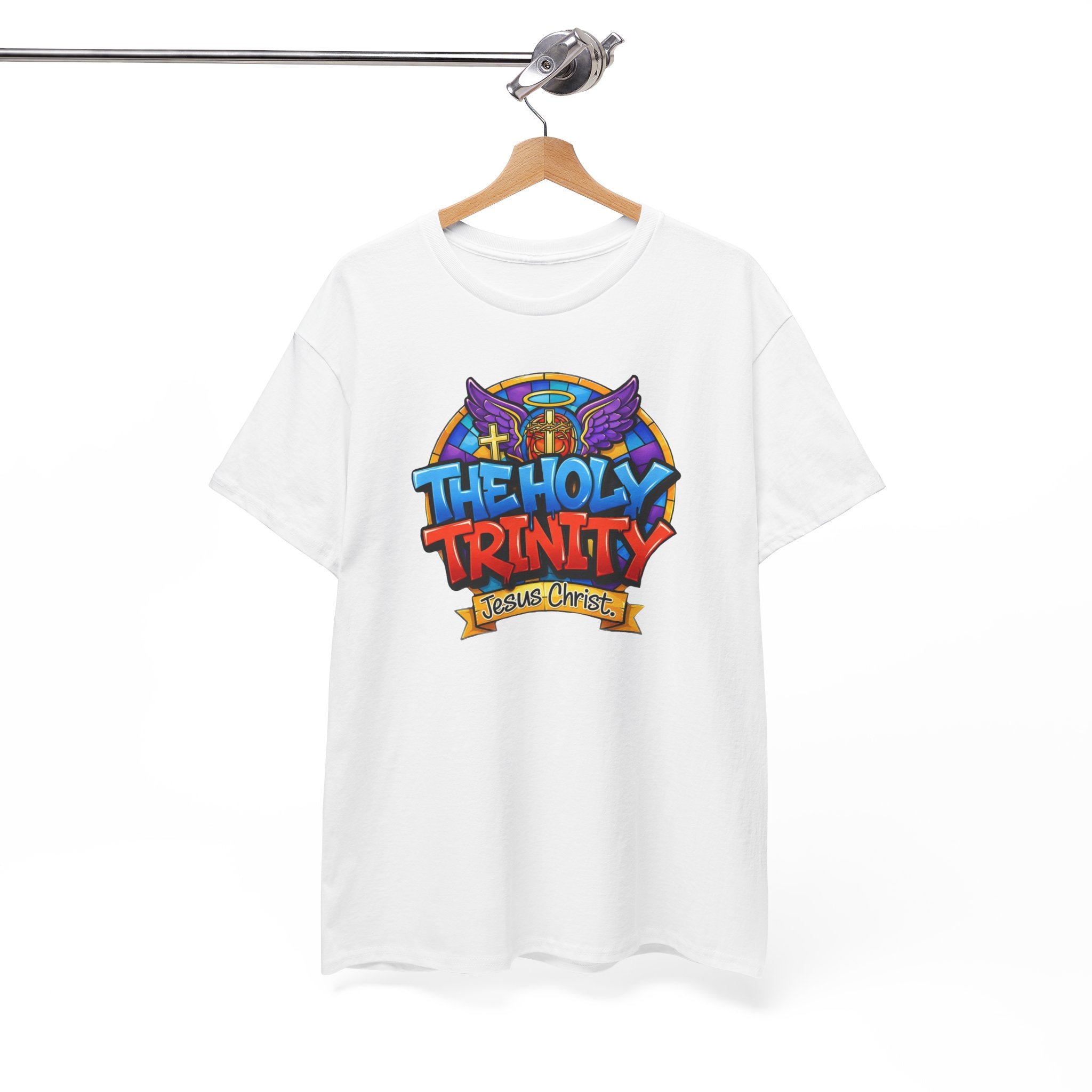Christian T-Shirt — "The Holy Trinity: Jesus Christ" Colorful Faith Tee
