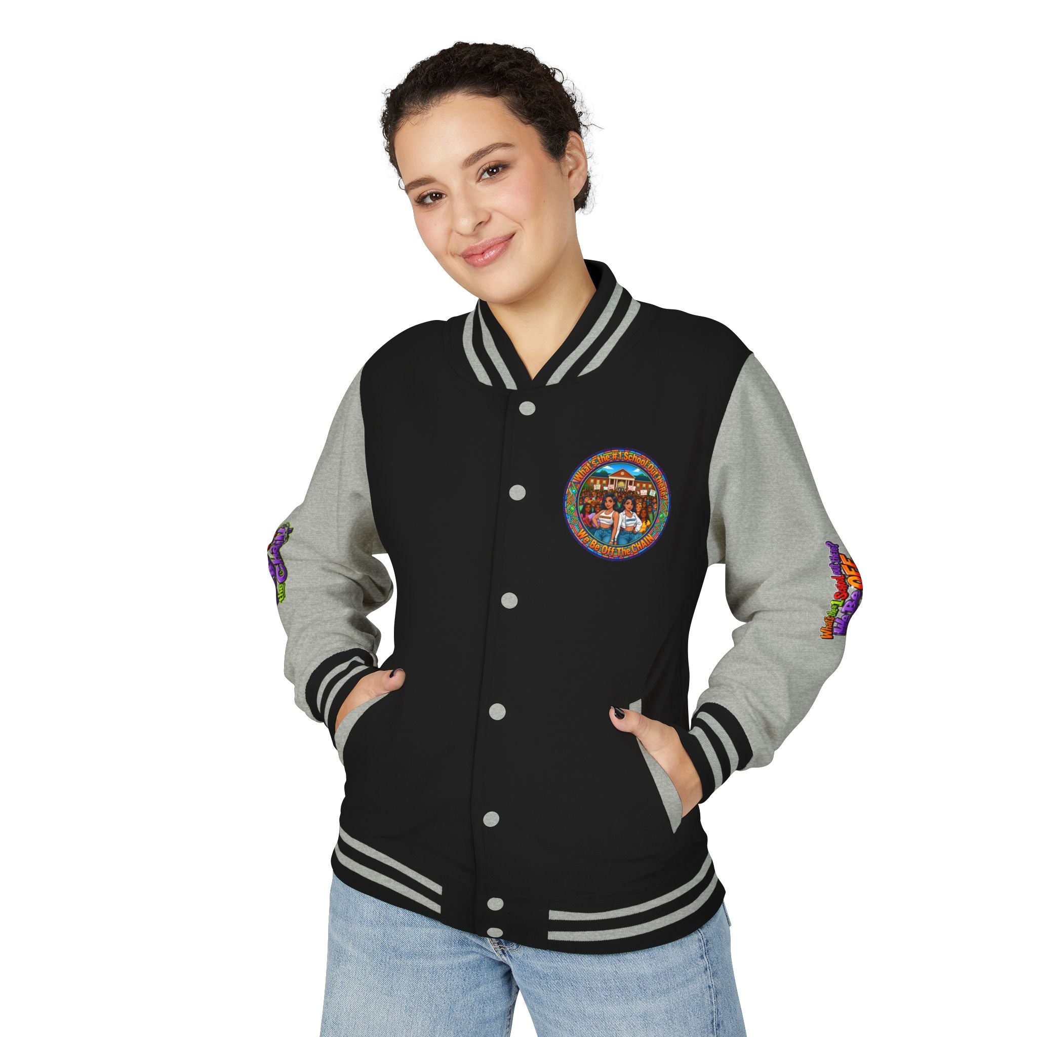 Letterman Jacket — Retro High School Crew Design (We’ll Be Off the Chain)