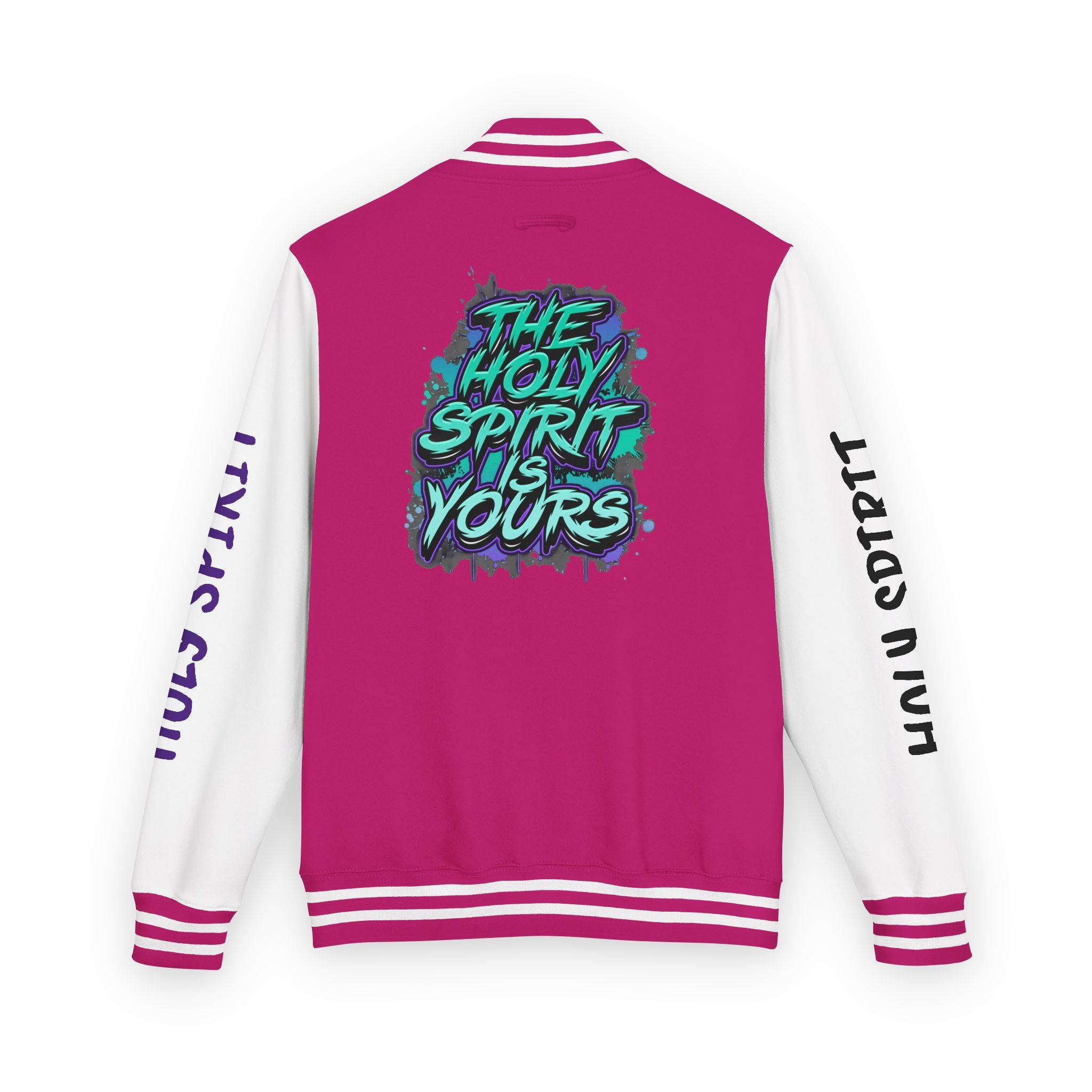 Letterman Jacket — "The Holy Spirit Is Yours" Graphic