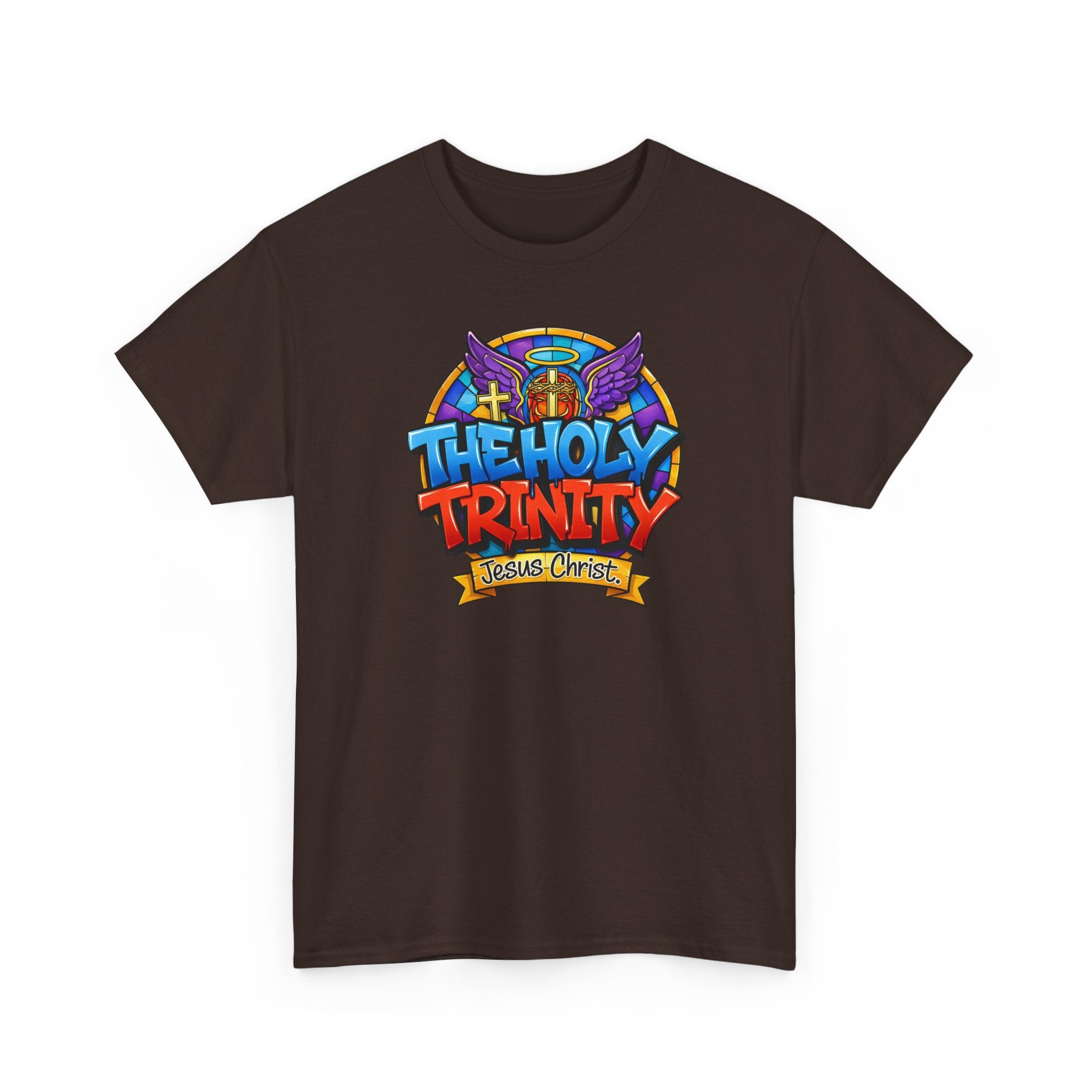 Christian T-Shirt — "The Holy Trinity: Jesus Christ" Colorful Faith Tee