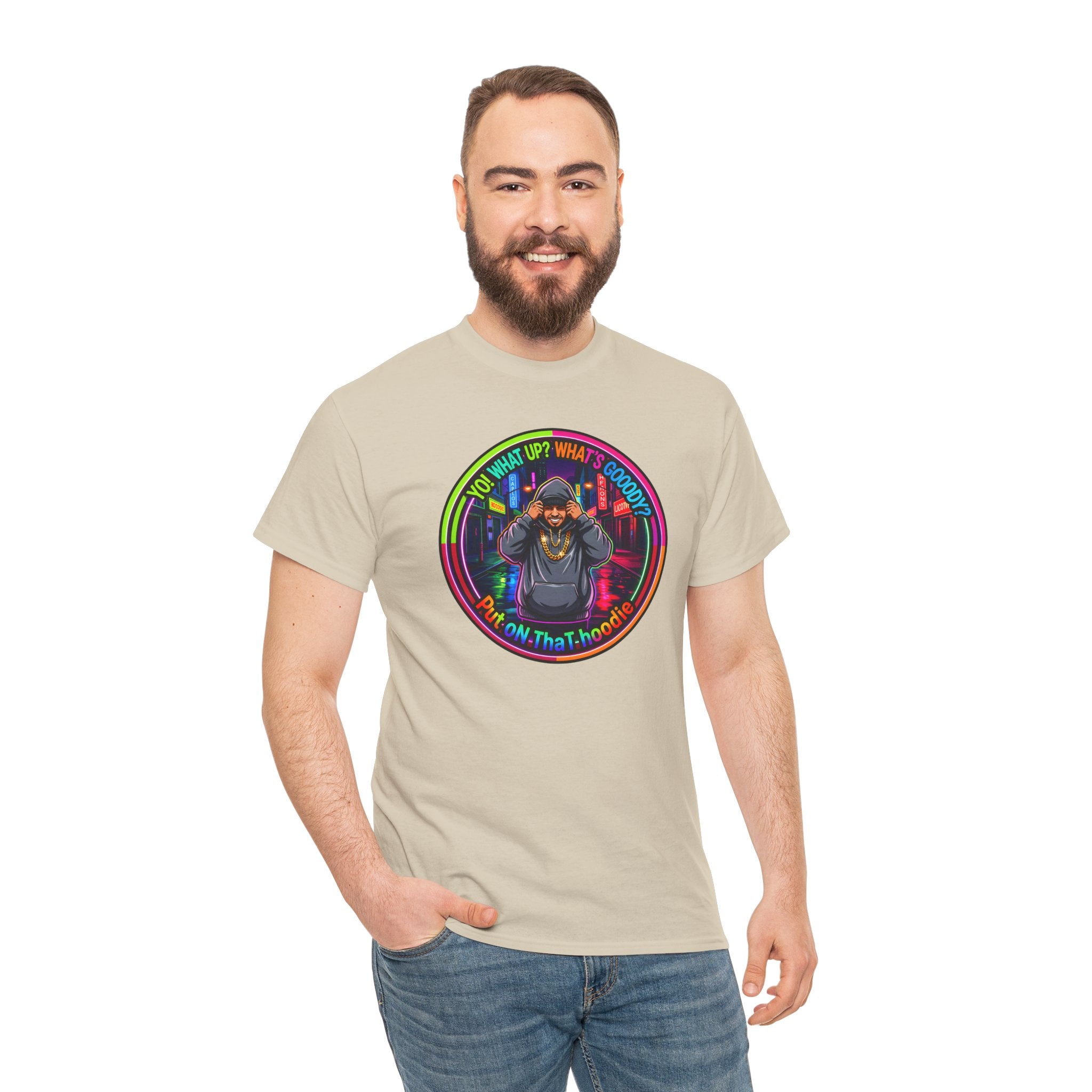 Men's T-Shirt Graphic- "Yo! What's up?  What's Goooody?"