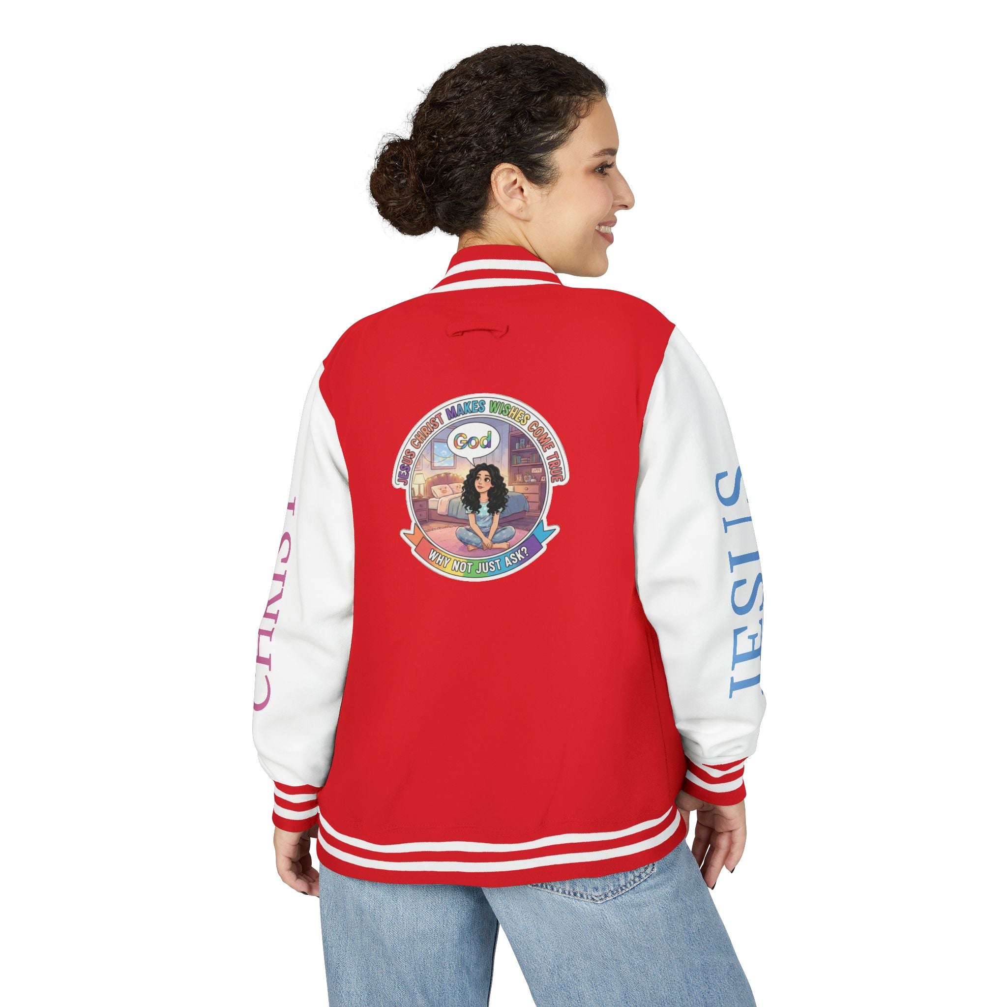 Spiritual Soul Seeker – "Why not just ask"  — Retro Gamer Club Varsity Jacket