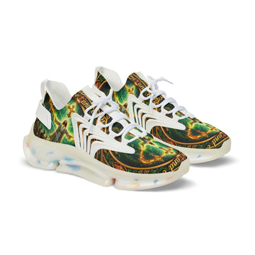 Men's Mesh Sneakers — " The One And Only Jesus Christ " Vintage Celtic Sword & Shield Athletic Shoes