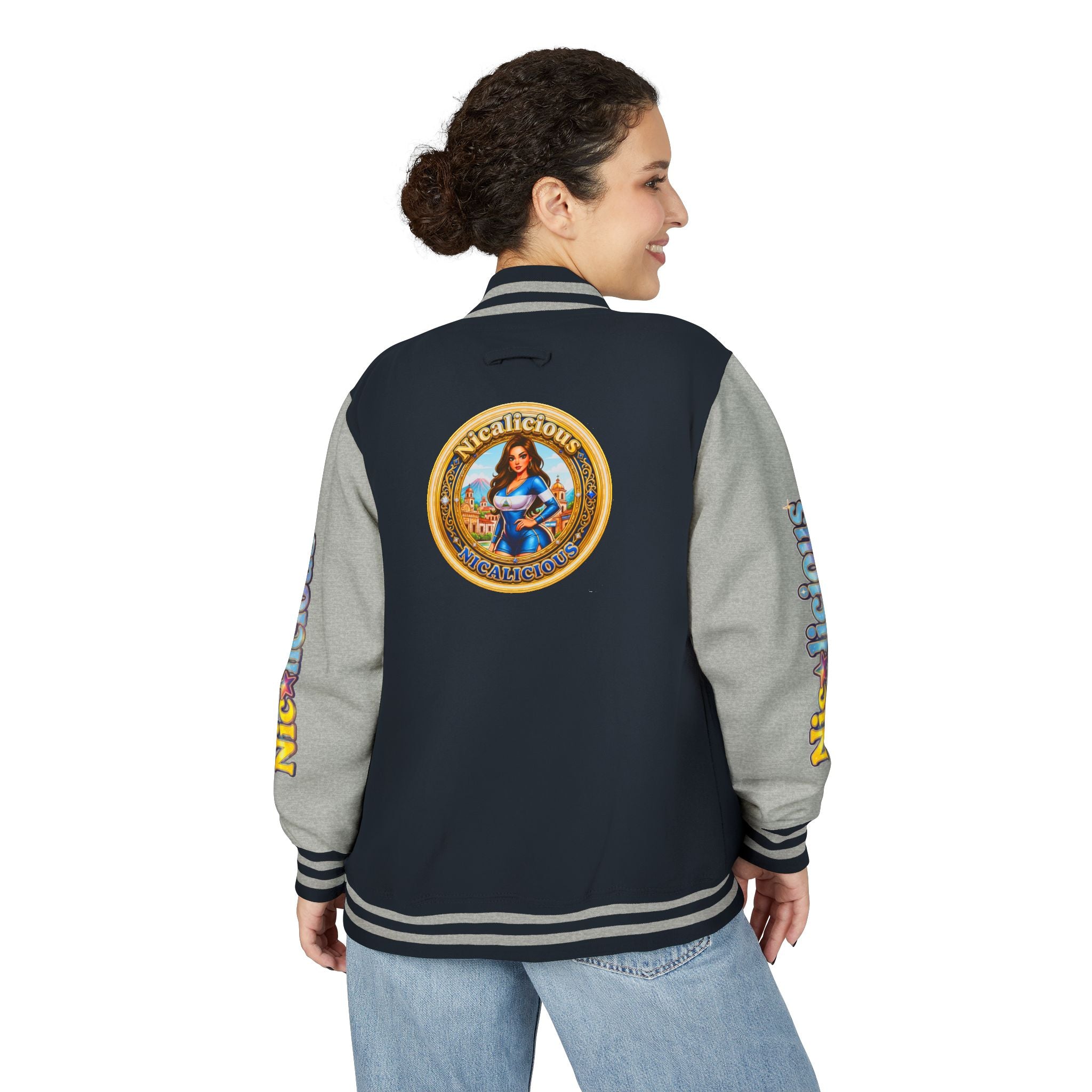 Letterman Jacket — 'Nicalicious' Retro Varsity Bomber