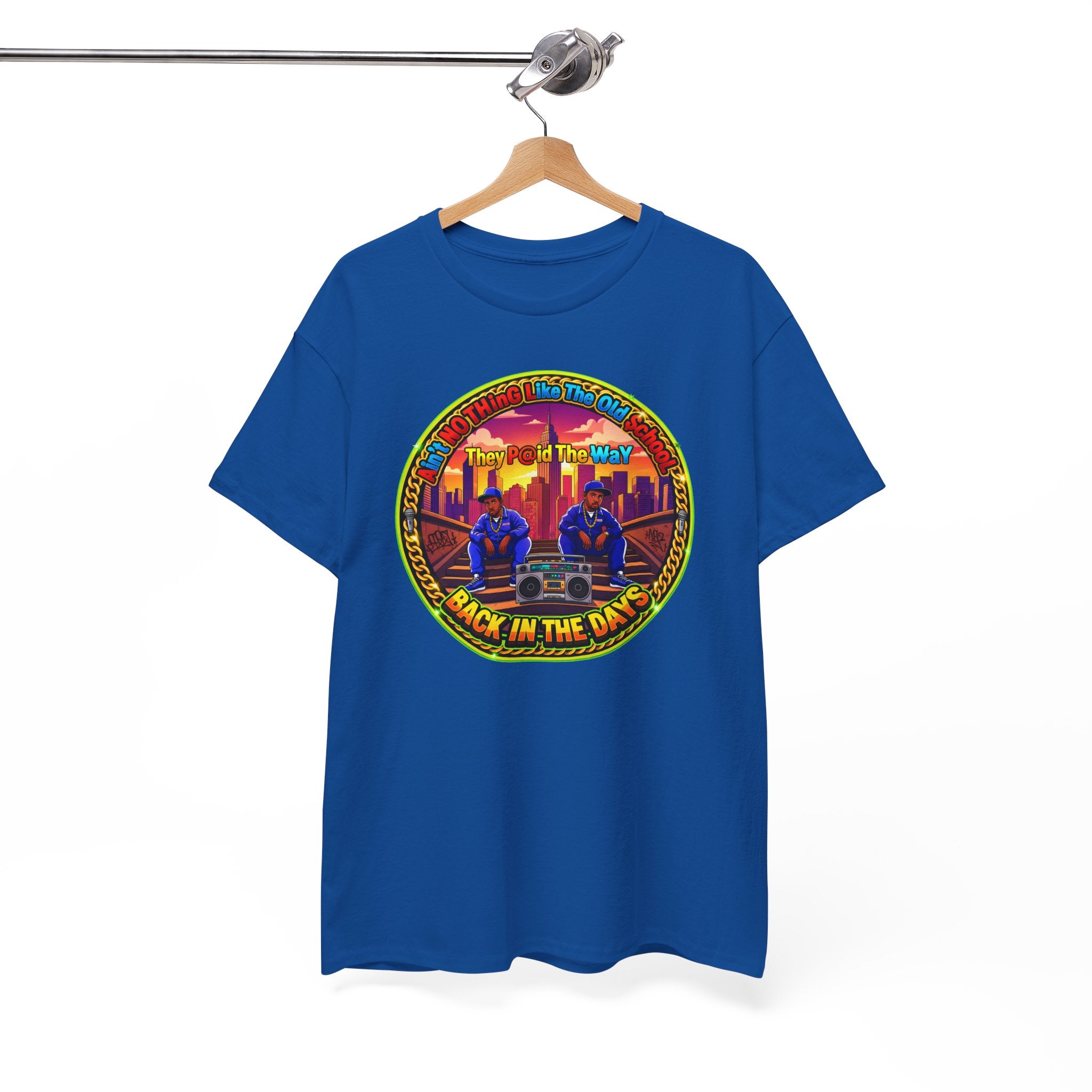 T-Shirt — Retro Sunset 'Aint No Thing Like The Old School' Graphic Tee