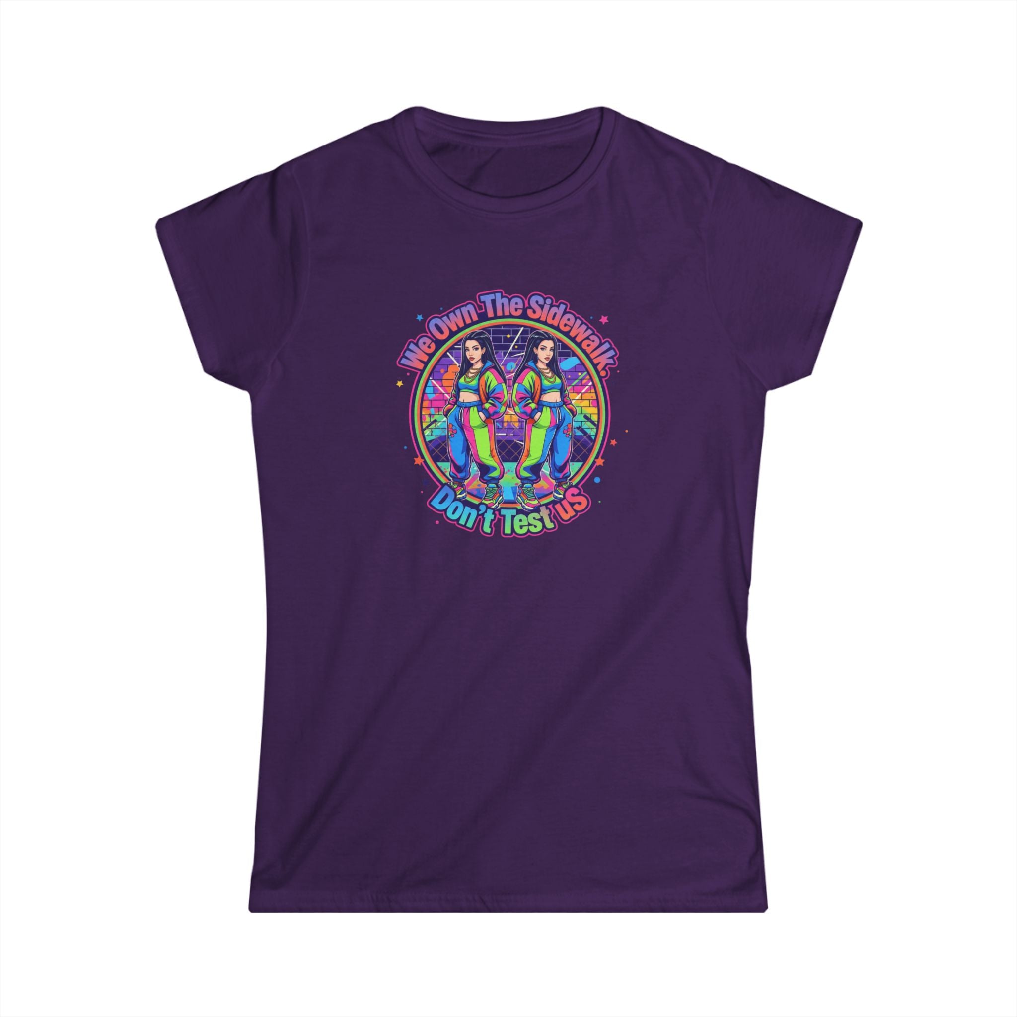" We On The Sidewalk "Rainbow Sisters Graphic Tee — Women's Positive Vibe Pride Shirt