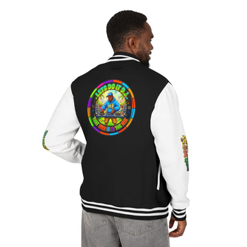 Letterman Jacket — 'Let's Do It' DJ Graphic Varsity Jacket