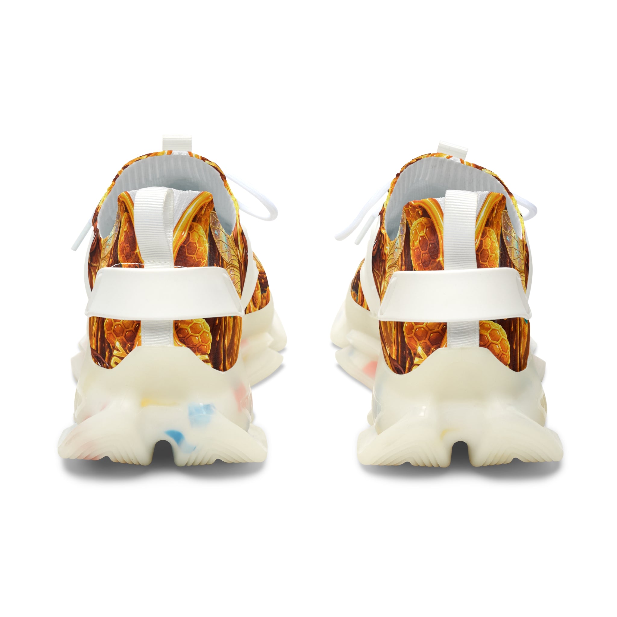 Mesh Sneakers — "Honey Bee Queen" Graphic Women’s Athletic Shoes