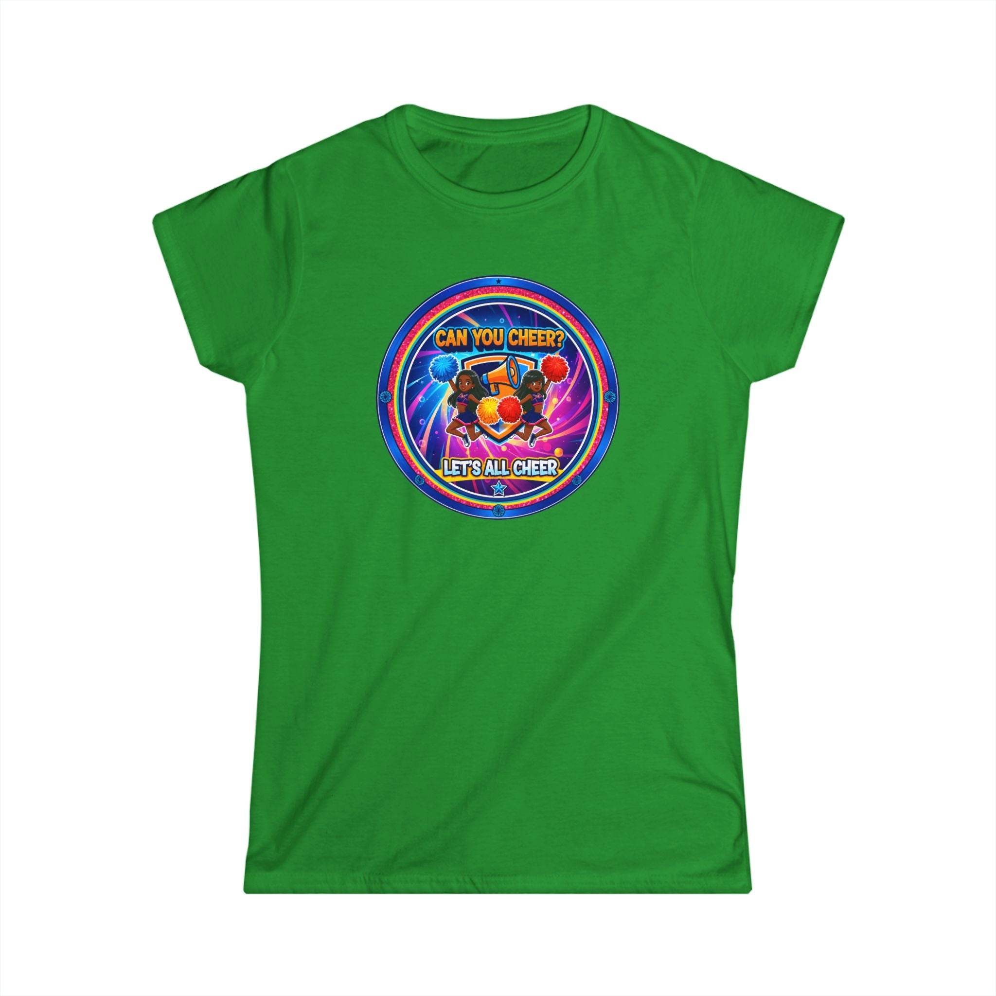 Can You Cheer? Let's All Cheer " Women's Tee — RetroCheers Graphic