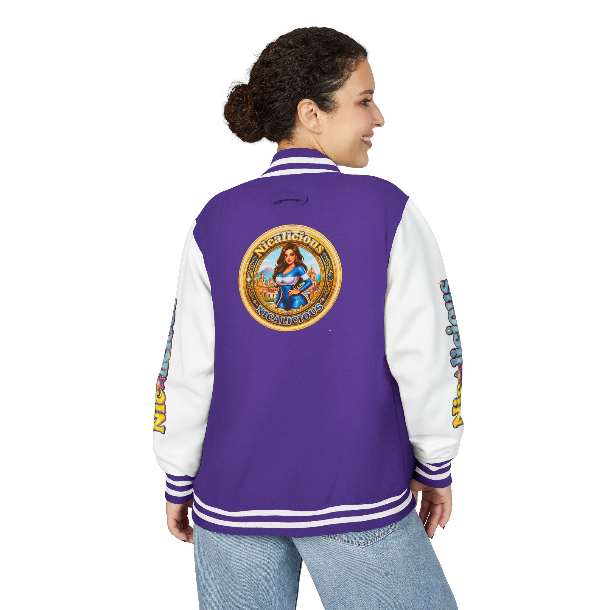 Letterman Jacket — 'Nicalicious' Retro Varsity Bomber