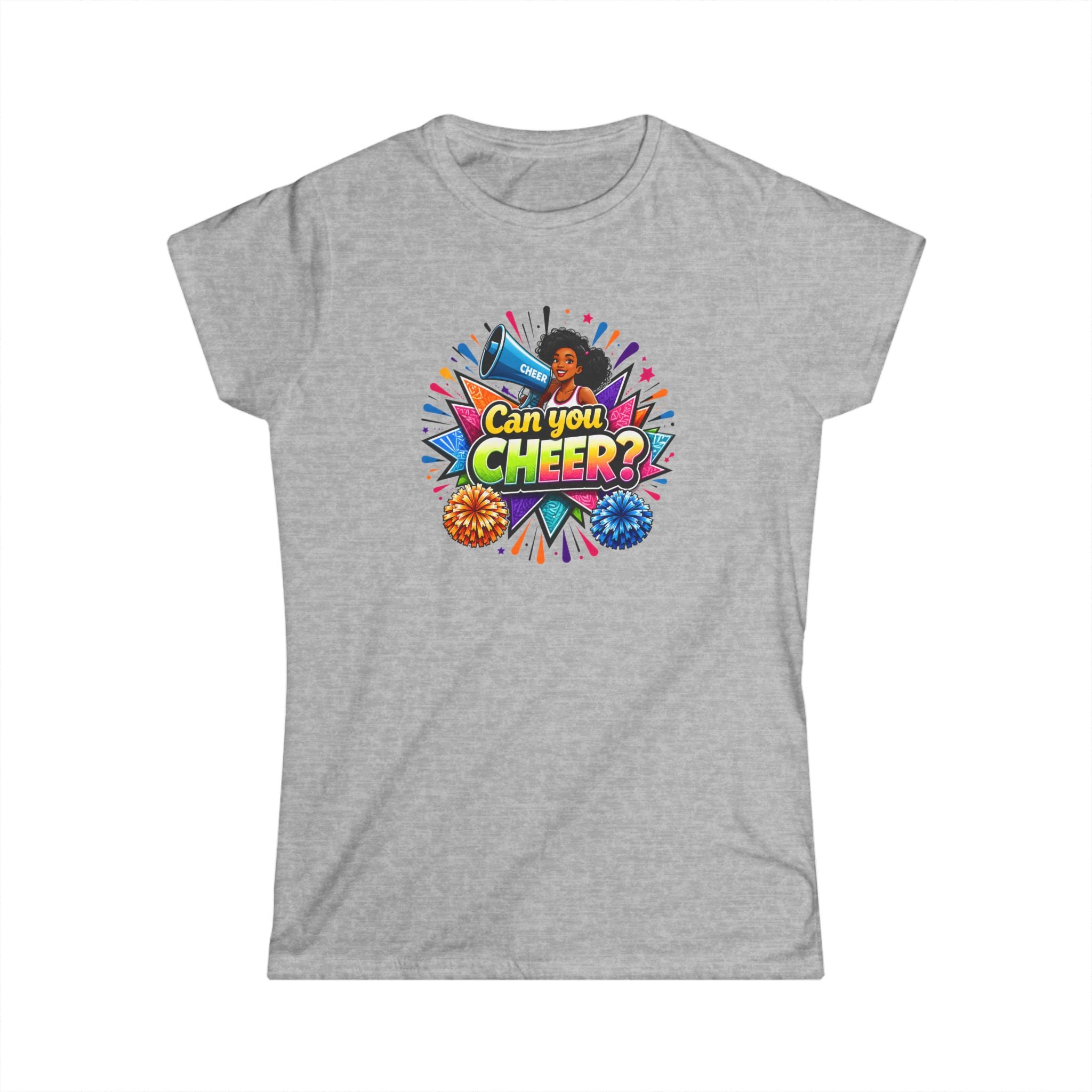 Can You Cheer? Cheerleader Graphic Tee — Women's Cheerleading T-Shirt