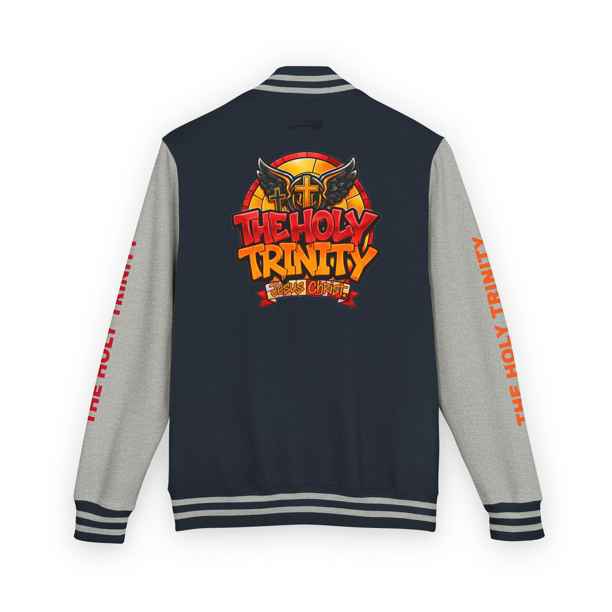 Letterman Jacket — "The Holy Trinity "Graphic Varsity Jacket