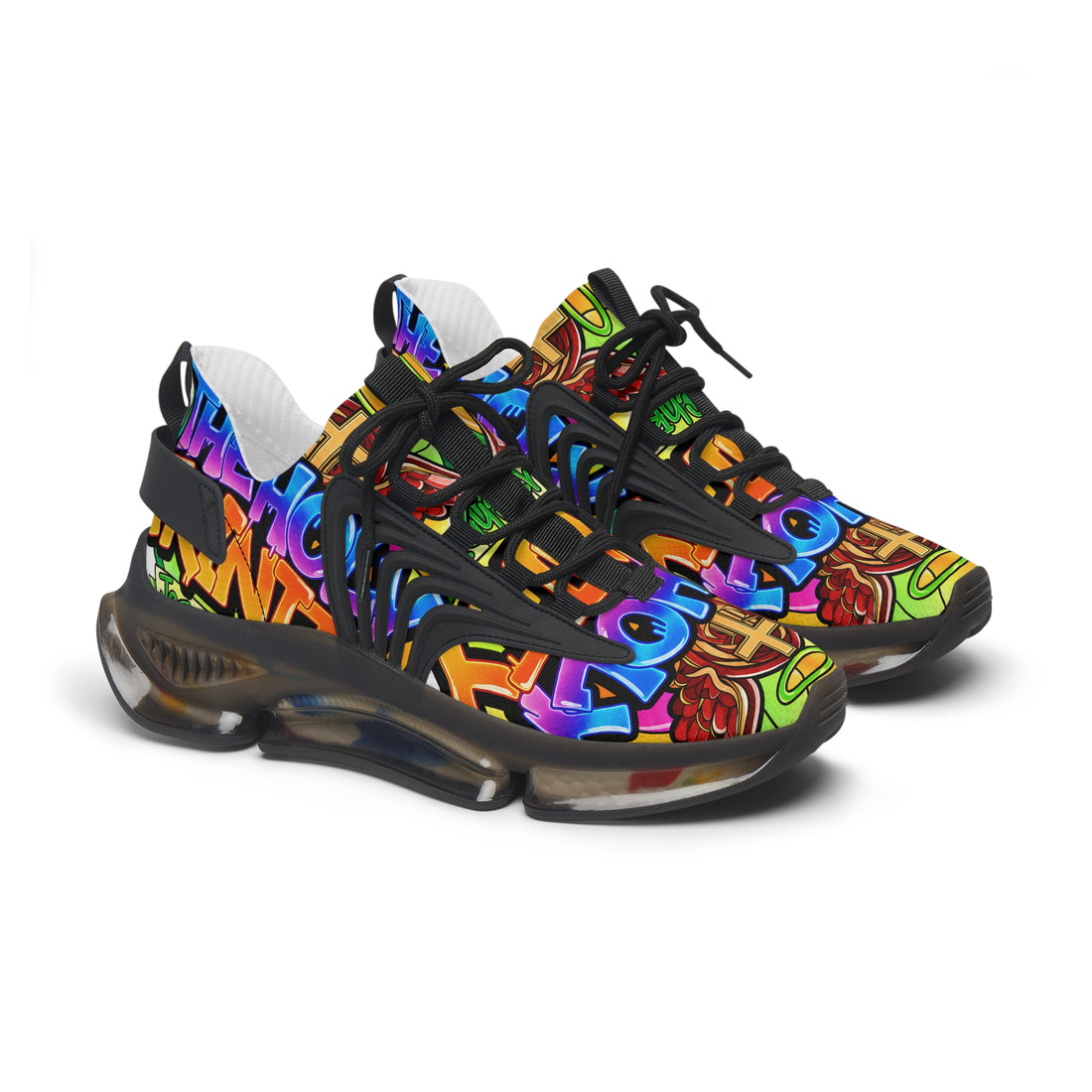 MEN'S Mesh Sneakers —" Holy Trinity " Colorful Graffiti Athletic Shoes