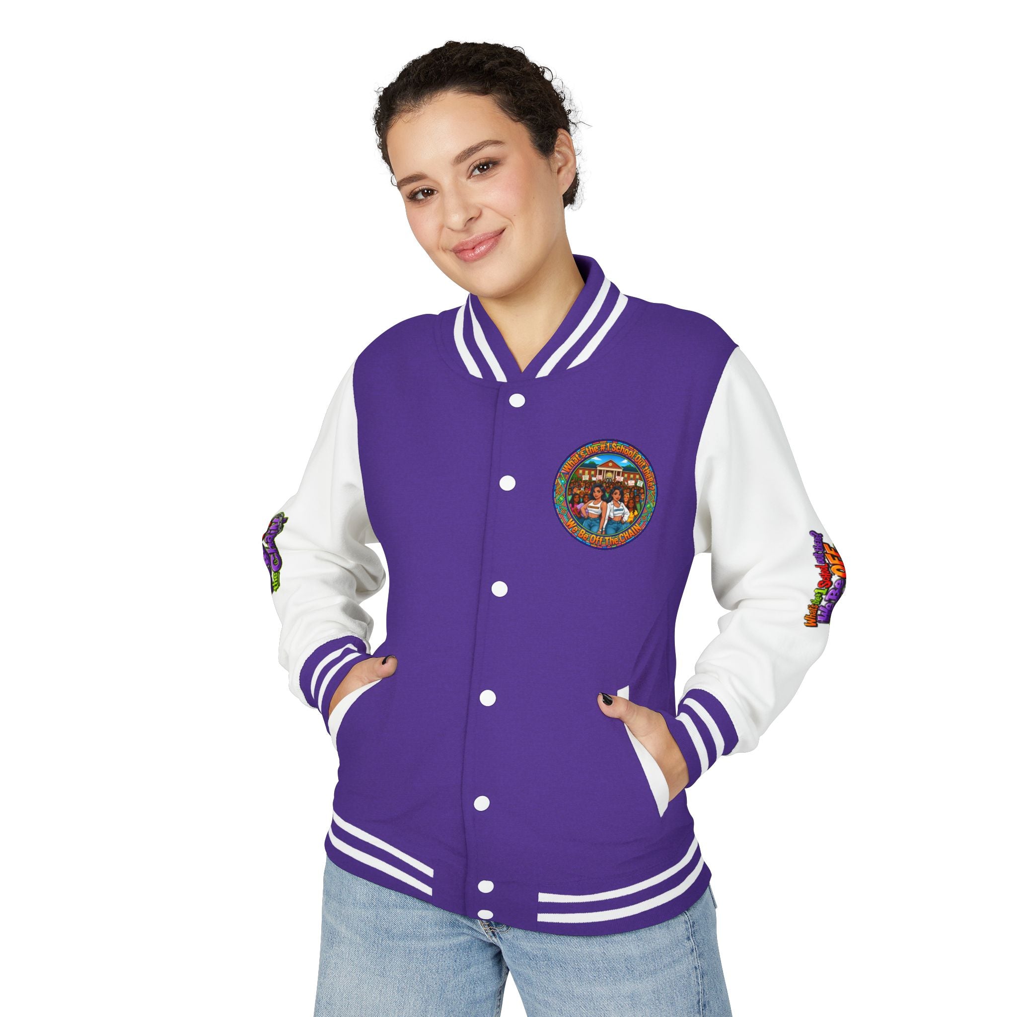 Letterman Jacket — Retro High School Crew Design (We’ll Be Off the Chain)